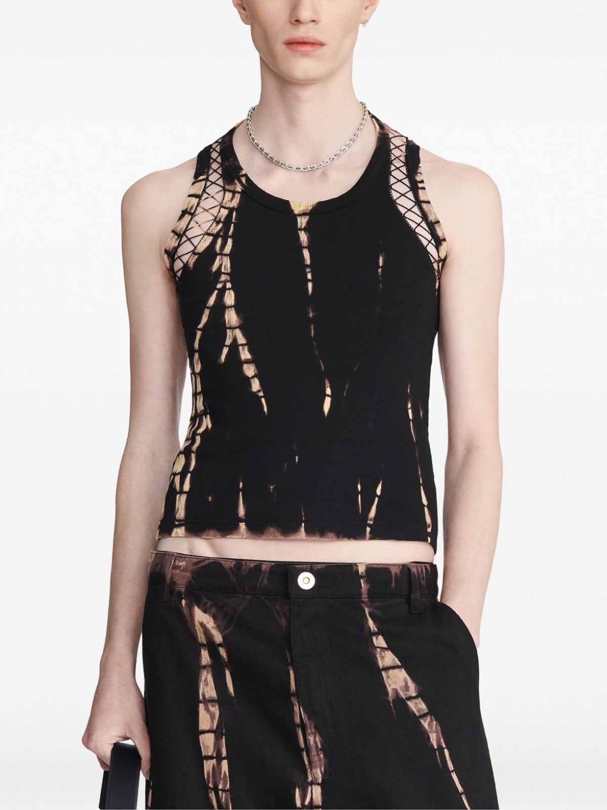 Dion Lee クルーネック - 黒|C3150F23PICOTLACEBLACKMULTI