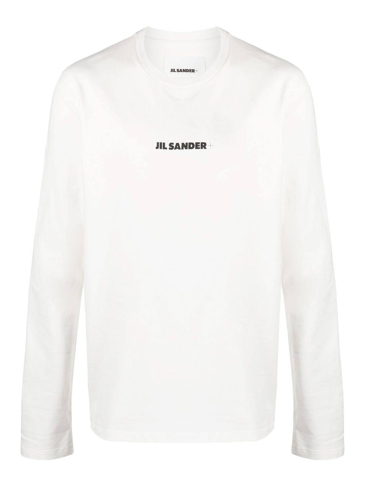 Jil Sander Long-sleeve Logo T-shirt In White