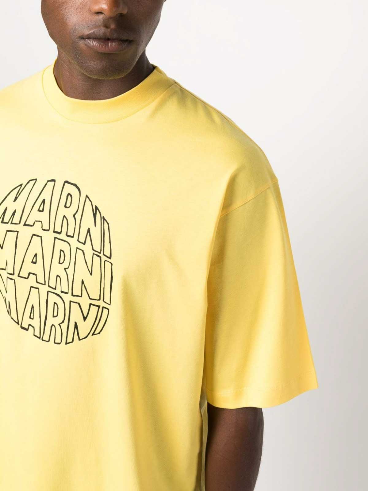 T-shirts Marni - Marni logo tee - HUMU0223PGUSCV80CLY56