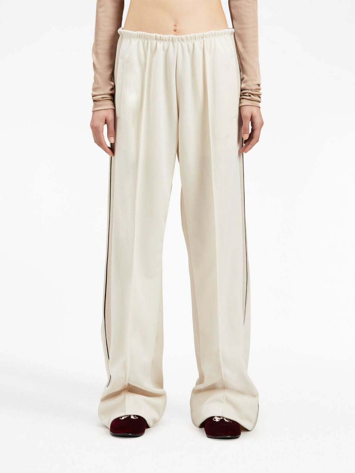 Tracksuit bottoms Palm Angels Cream Loose Fit Track Pants