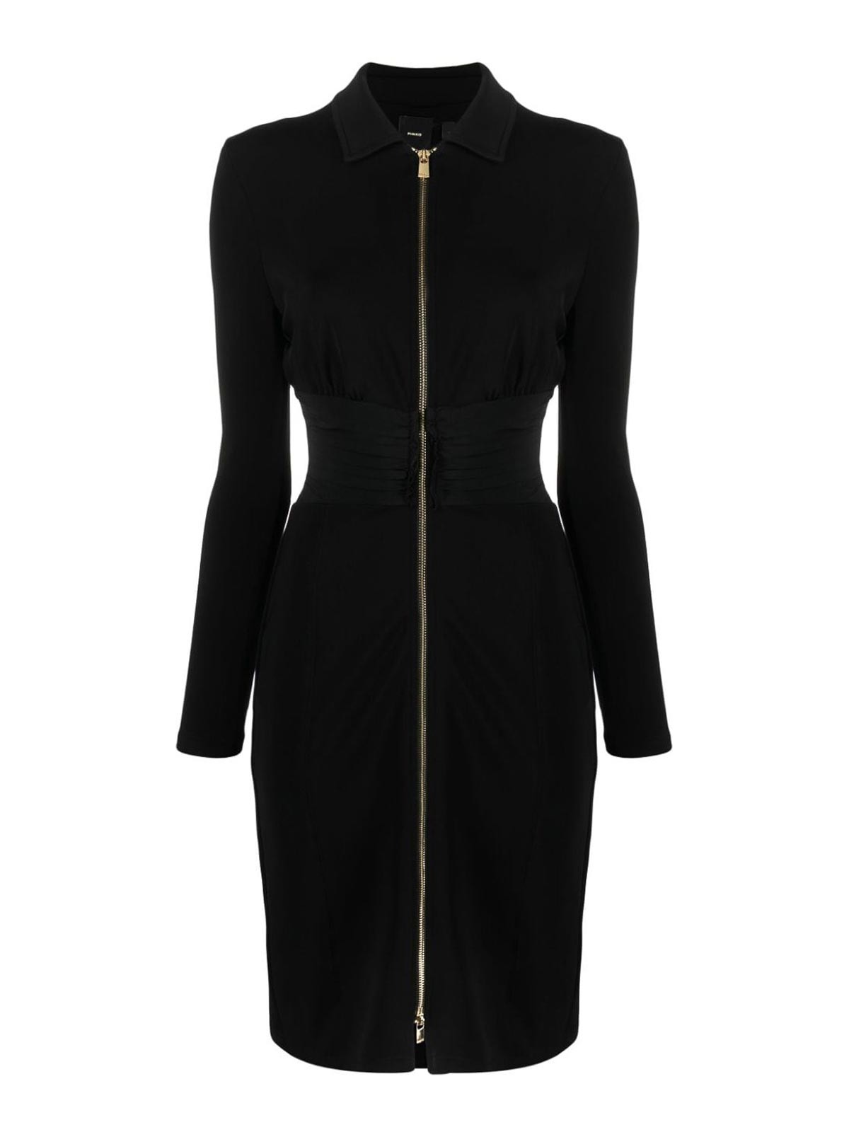 Pinko Zip dress - Black - Women|102600A1ANZ99 | thebs.com Pinko Zip dress - Black - Women|102600A1ANZ99 | thebs.com