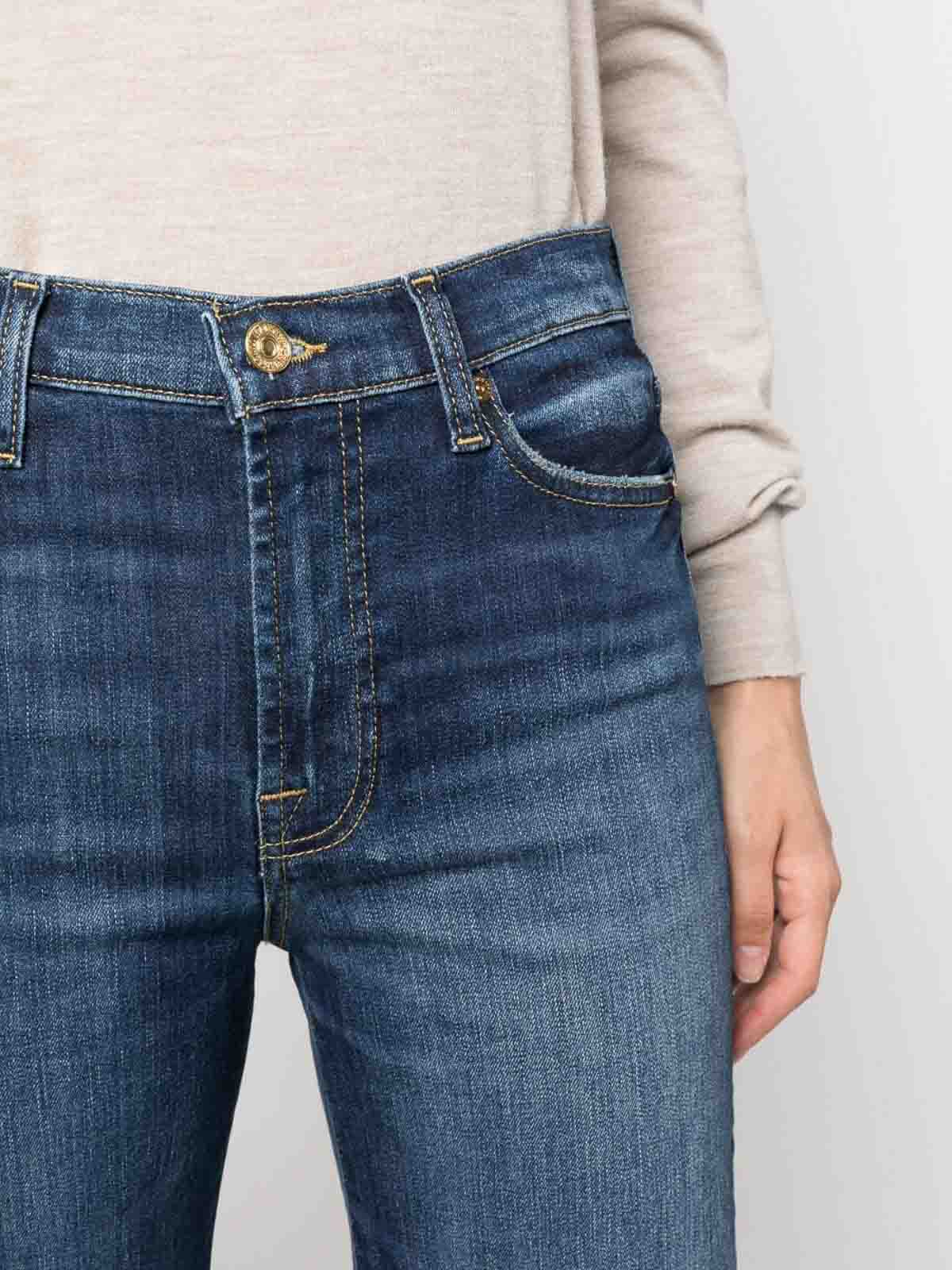 Shop Seven Mid-rise Straight-leg Jeans In Light Wash