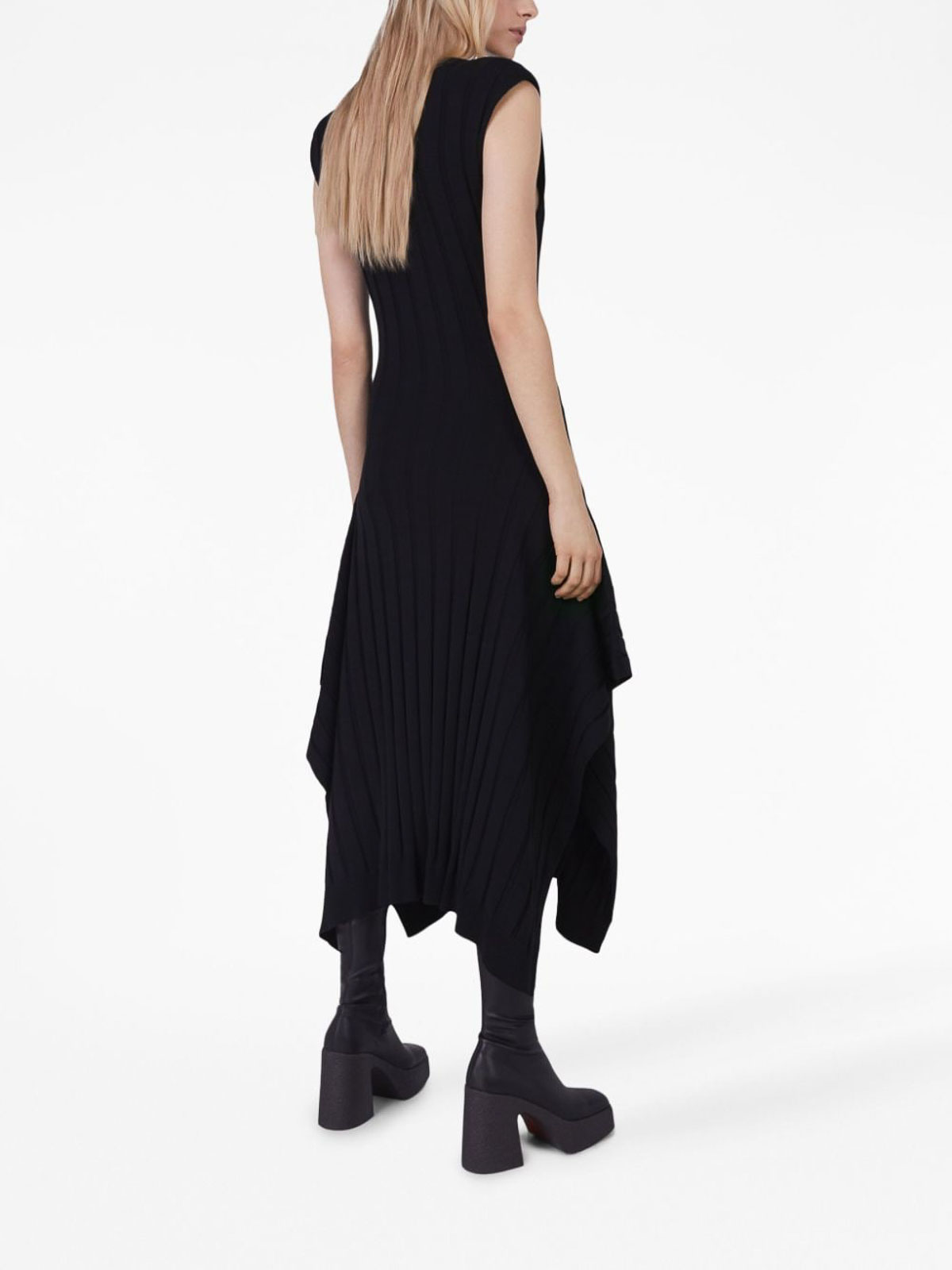 stella mccartney knitted dress Black knit Swatch:#598c58