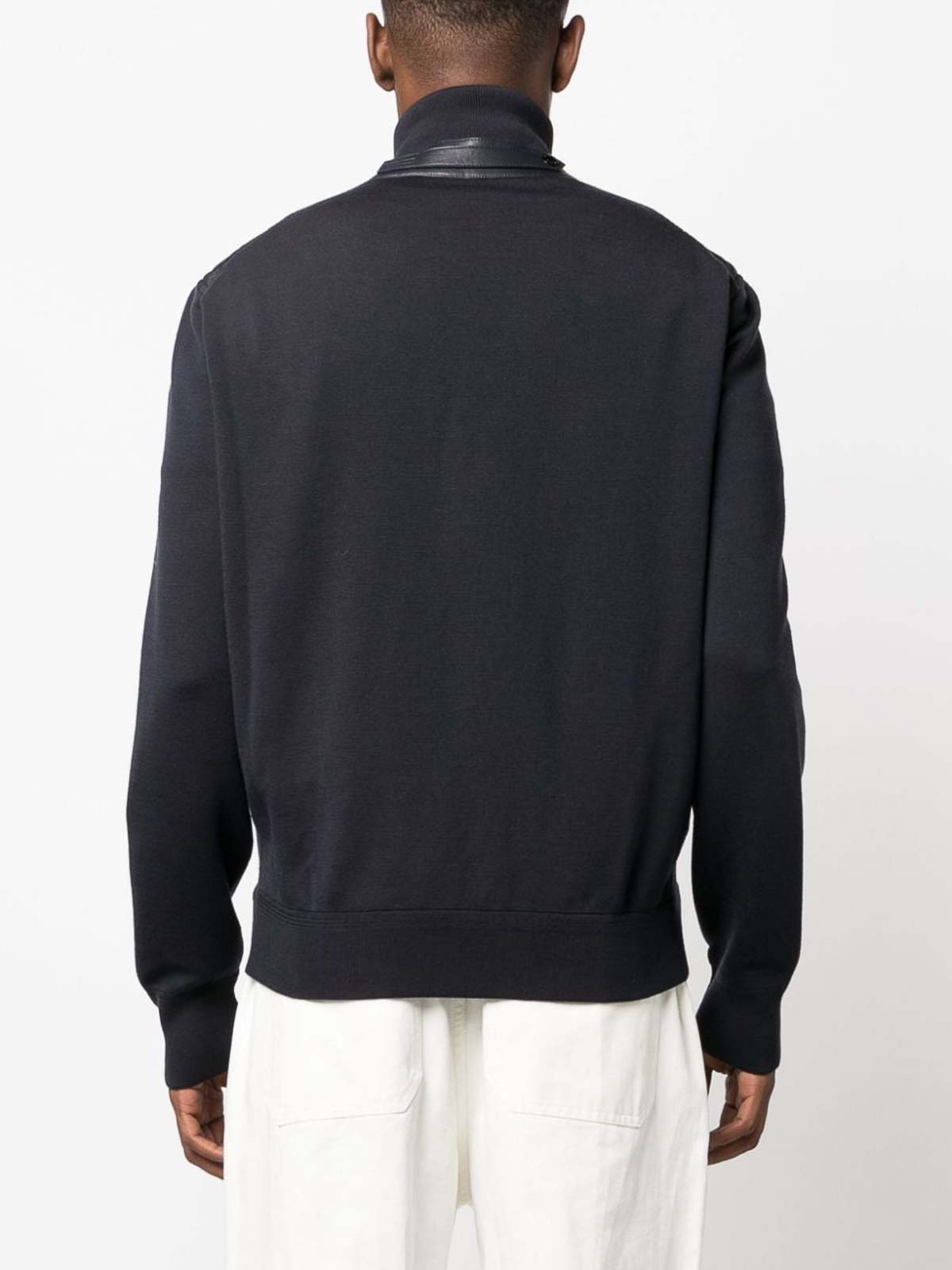 TOM FORD ネイビー ジャケット　46 Tom Ford Navy Blue Zip-Up Bomber Jacket | KZY003YMW012S23HB800