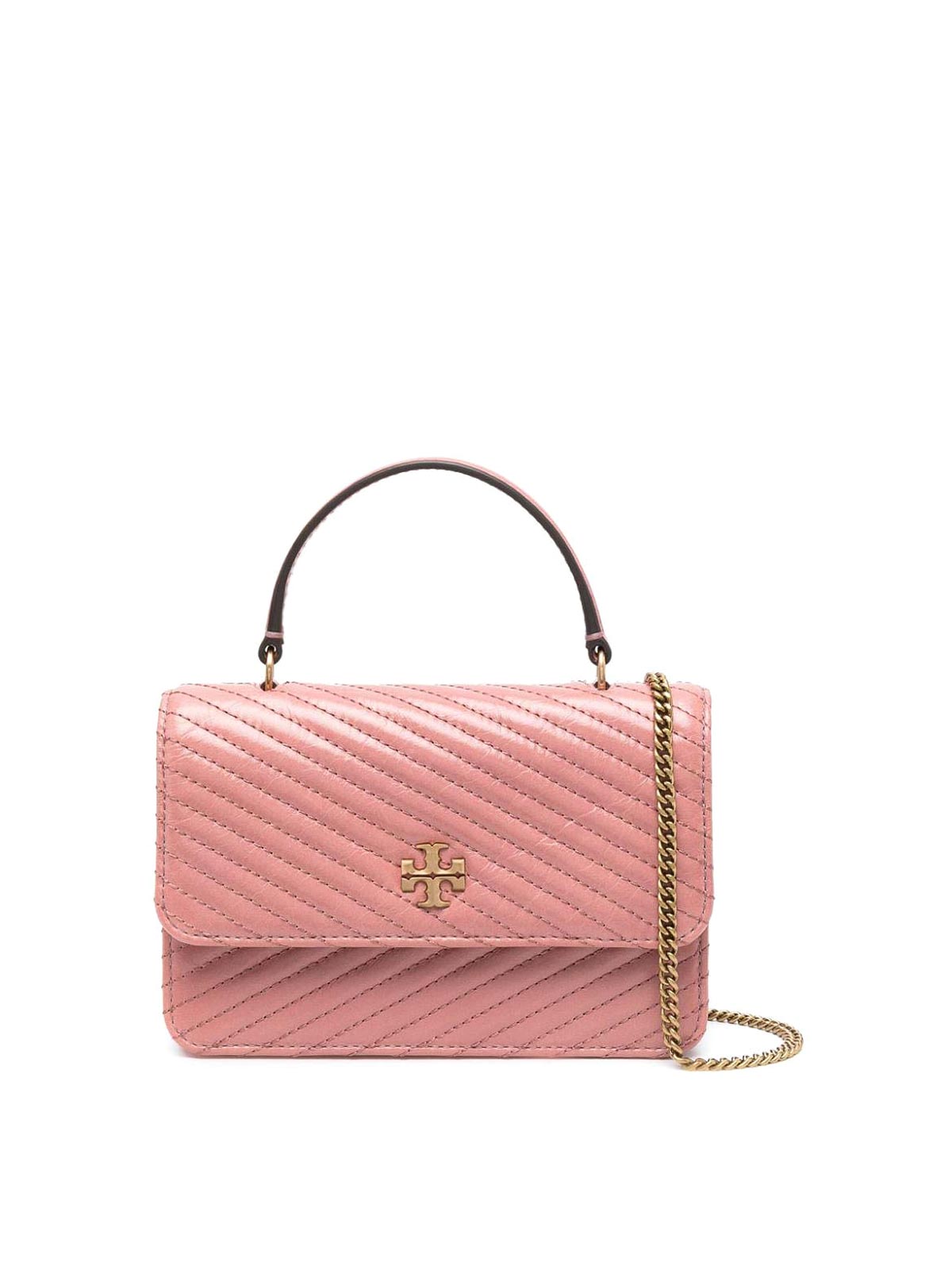 Tory Burch Quilt Crossbody Bag Pink - Nude & Neutrals|155893651