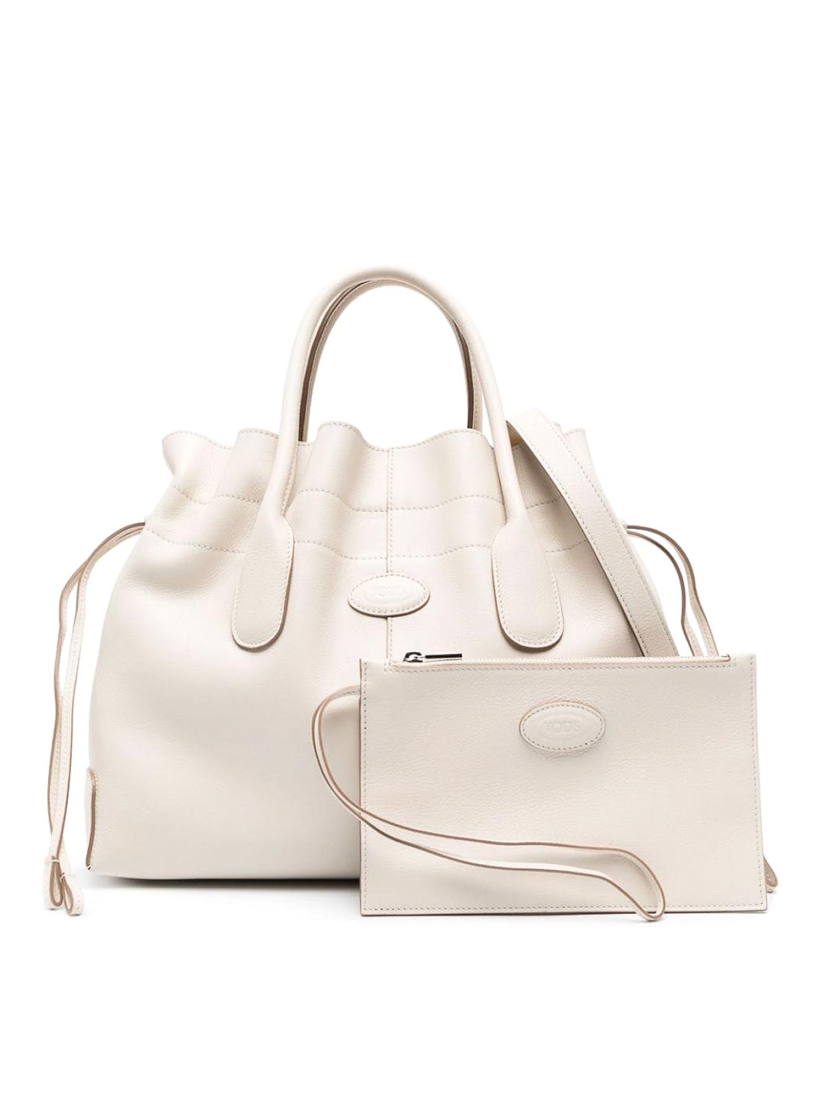 Tod's Drawstring tote bag - Light Beige|XBWDBSF0200S85B015