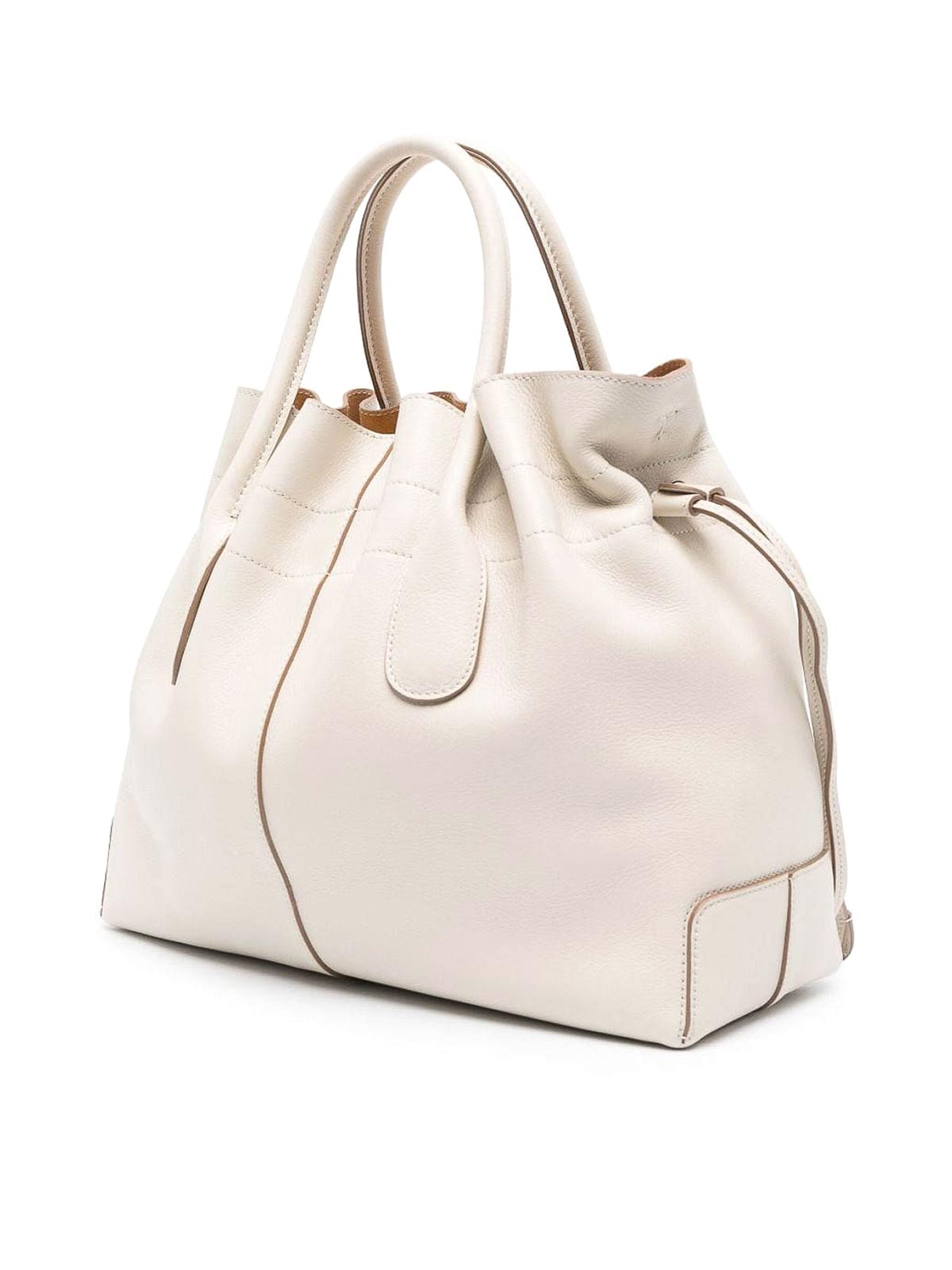 Tod's Drawstring tote bag - Light Beige|XBWDBSF0200S85B015