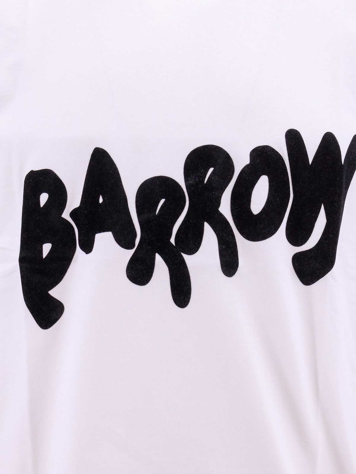 Tシャツ・カットソー BARROW Cotton t-shirt frontal back logo print Barrow Cotton t-shirt with frontal and back logo