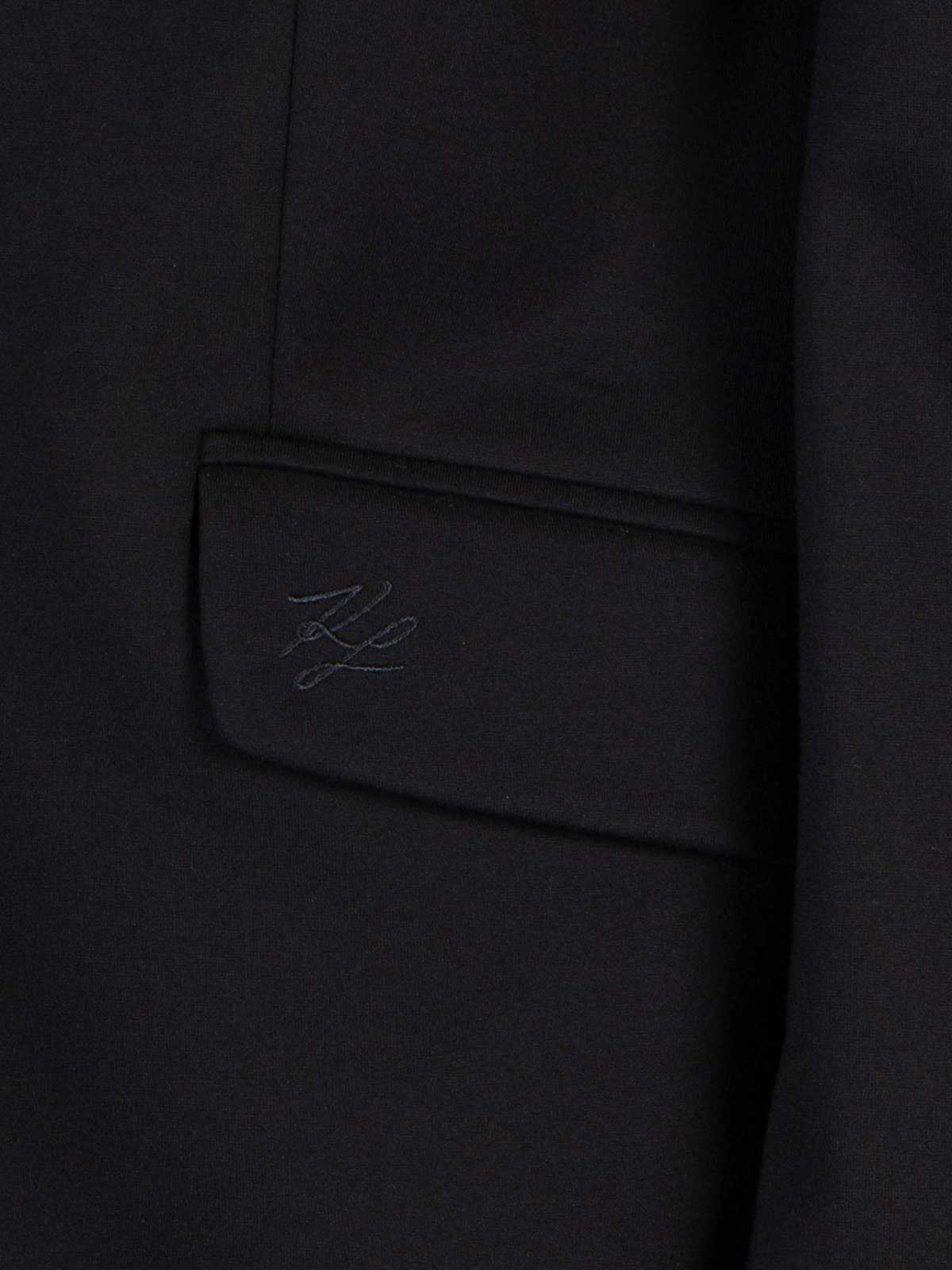 Shop Karl Lagerfeld Punto Jacket In Black