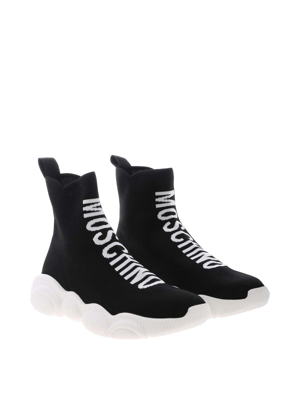 Black High Top Rubber Sole Sock Sneakers – Maison-B-More Global Store