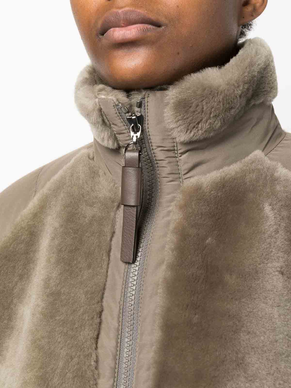 Brunello Cucinelli Fur jacket - Brown - Women | MPMFS2753C8474