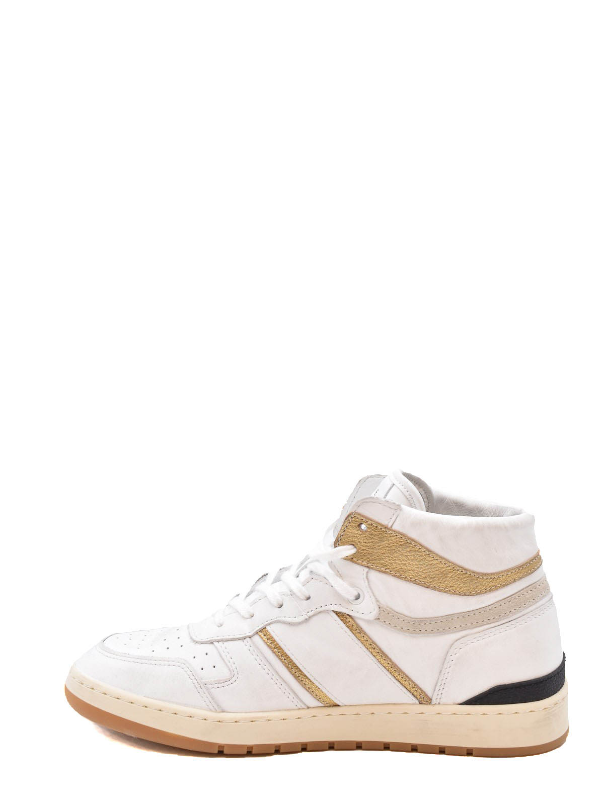 Shop Date Leather Sneakers In White