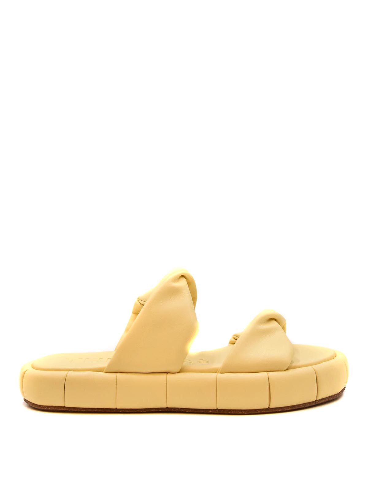 Shop Themoirè Sandals In Cream