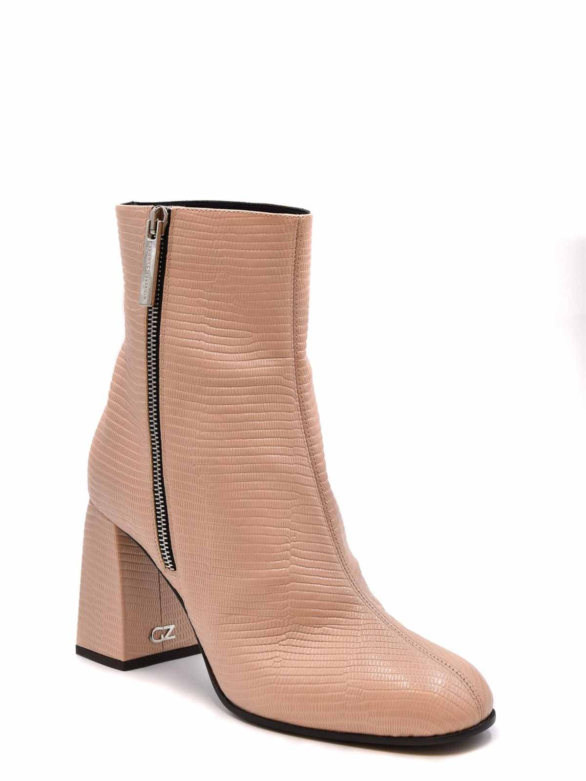 Shop Giuseppe Zanotti Heeled Ankle Boots In Beige