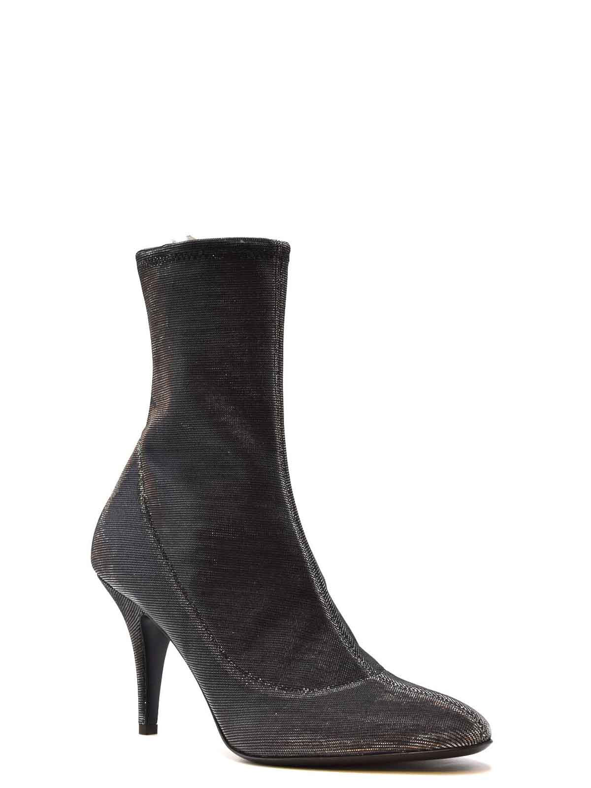Shop Giuseppe Zanotti Heeled Ankle Boots In Grey
