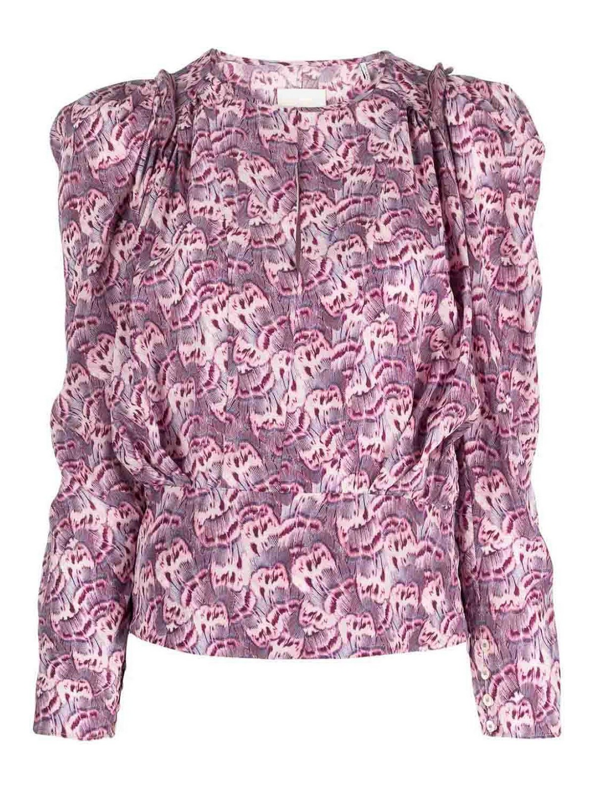 Shop Isabel Marant Zarga Shirt In Purple