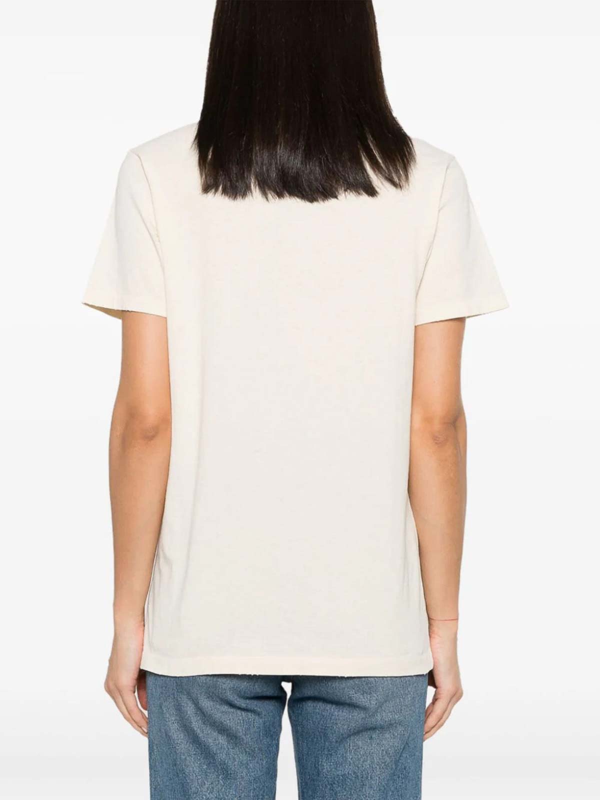 Shop Isabel Marant Étoile T Shirt With Print In Grey