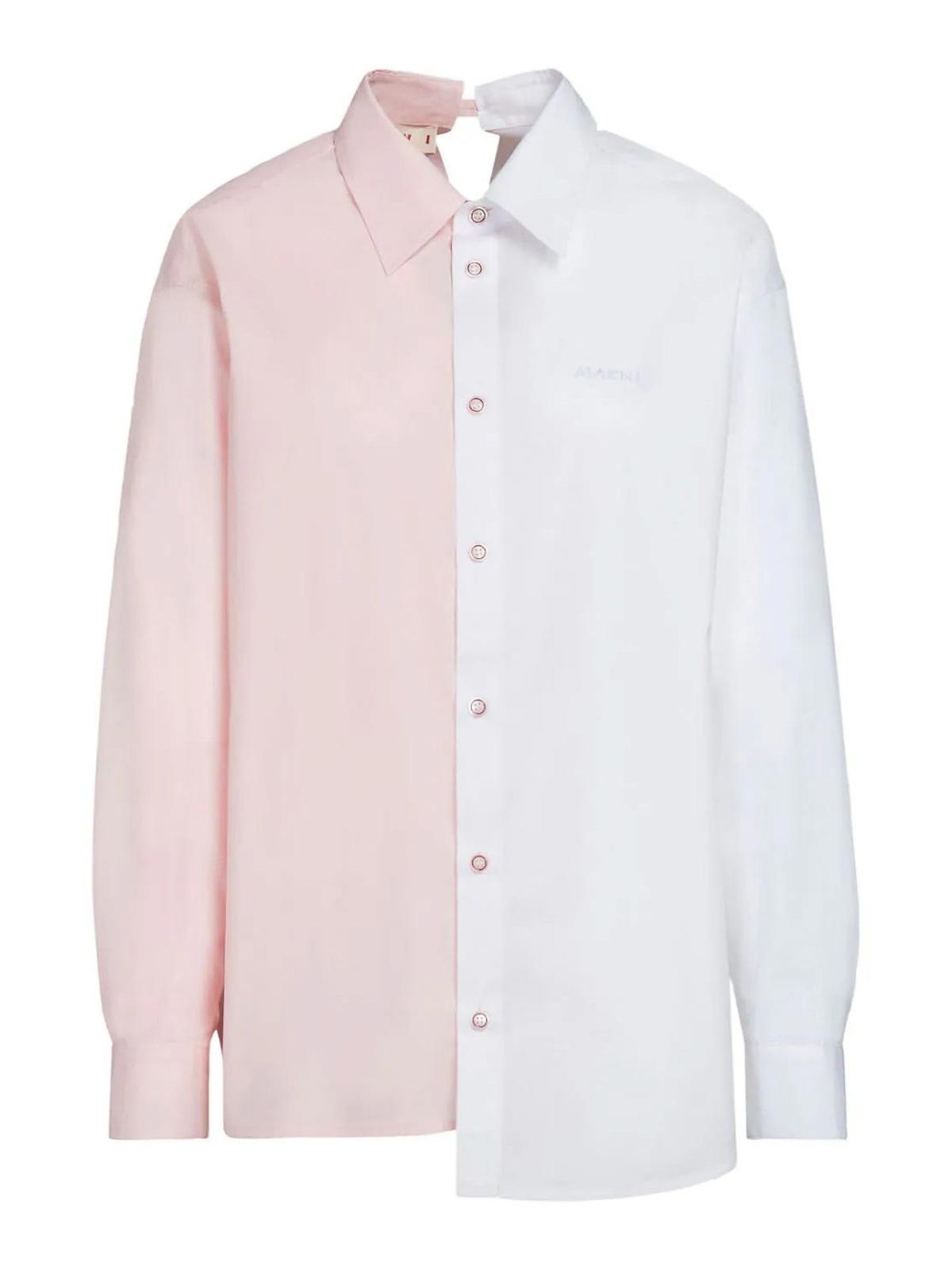 Shop Marni Two-coloured Shirt In Multicolour