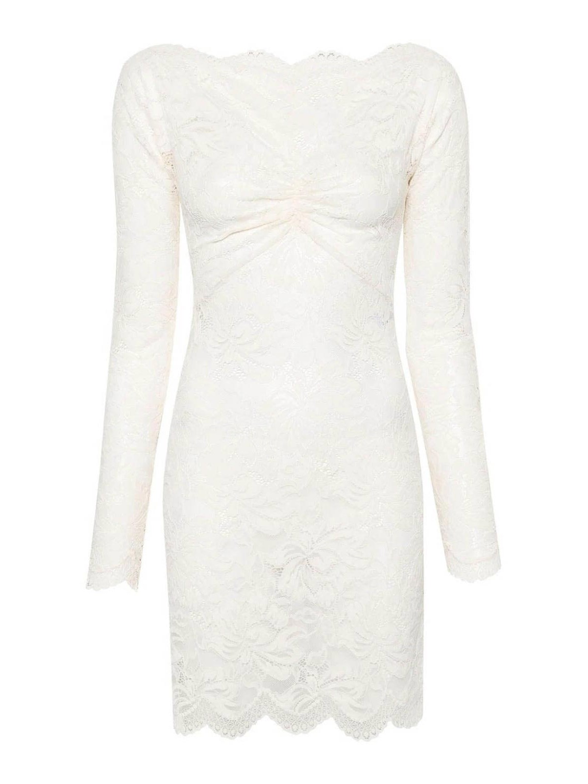 Rabanne Short dress with floral lace - Women|SJRO775PA0170P105 Rabanne Short dress with floral lace - Women|SJRO775PA0170P105