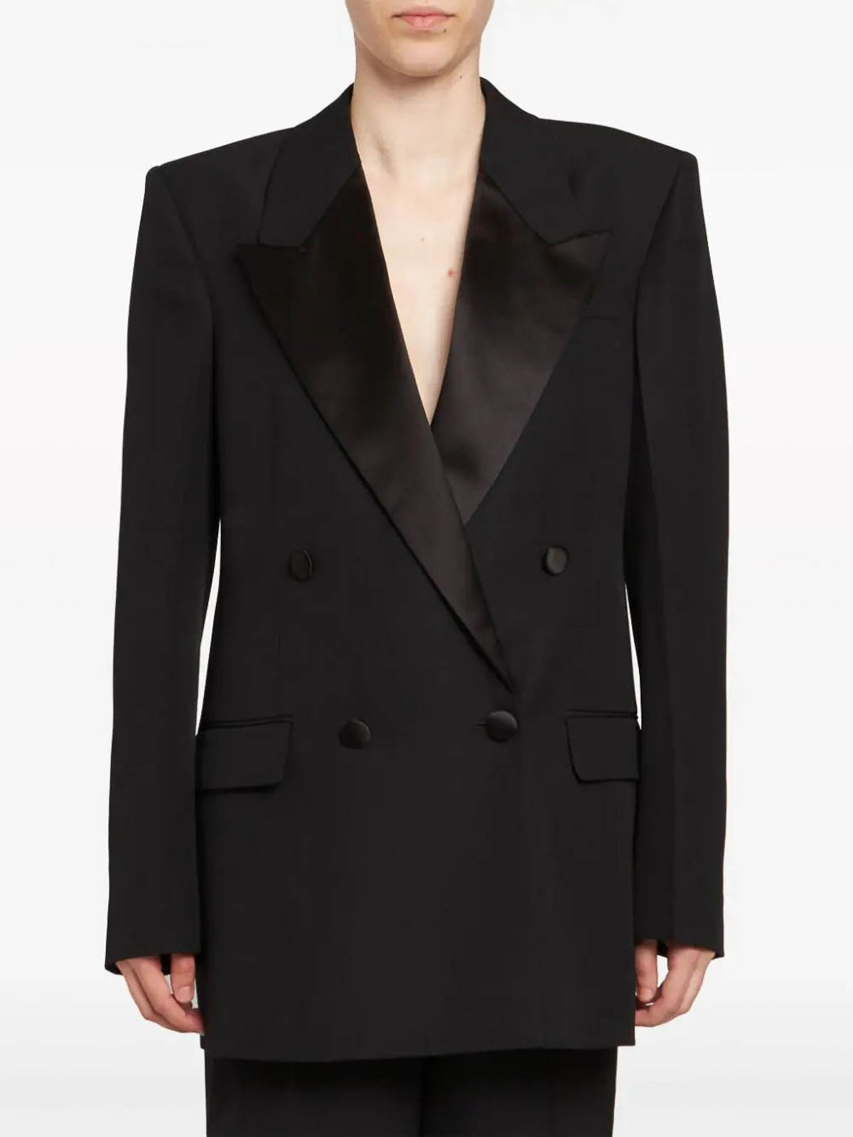 Shop Stella Mccartney Blazer Tuxedo In Black