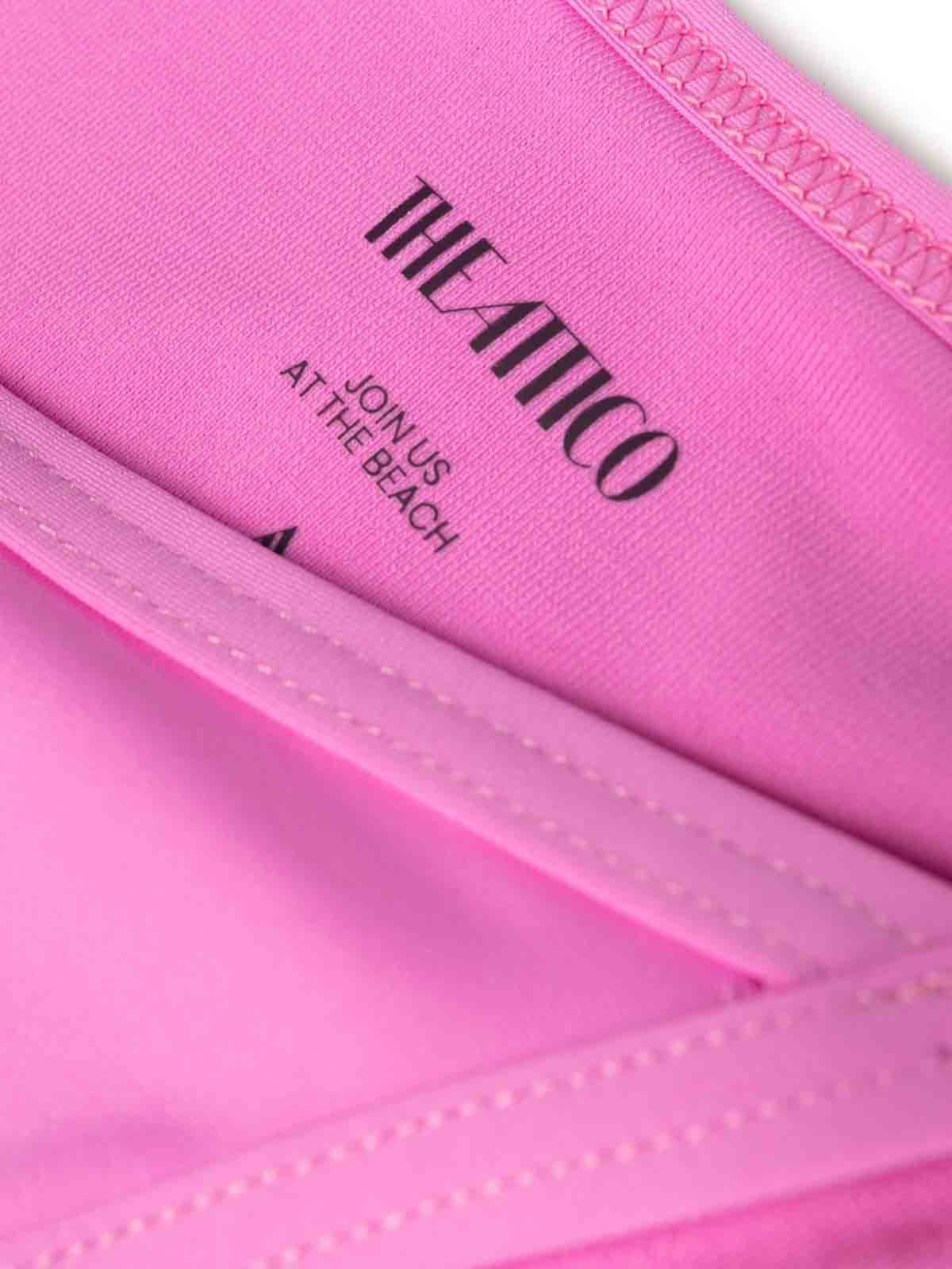 Shop Attico Strap Bikini In Pink