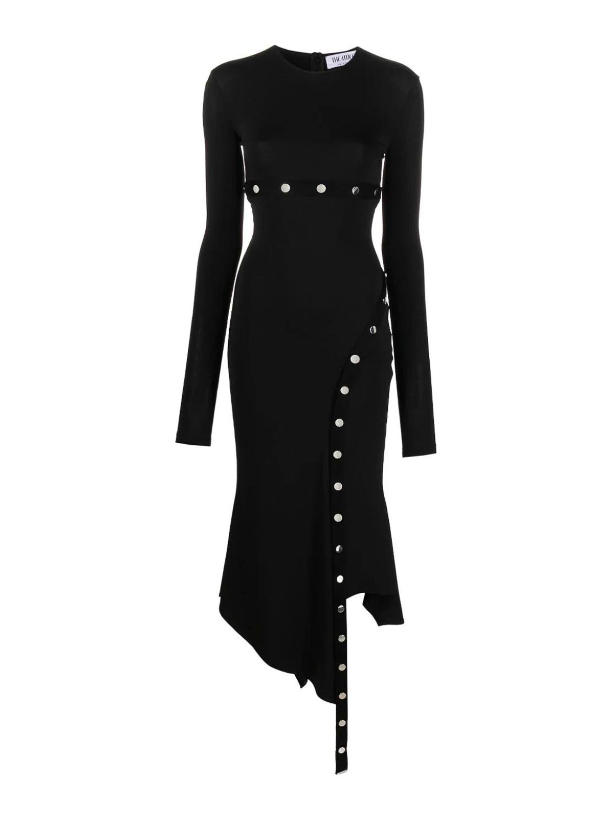 Shop Attico Vestido Midi - Negro In Black