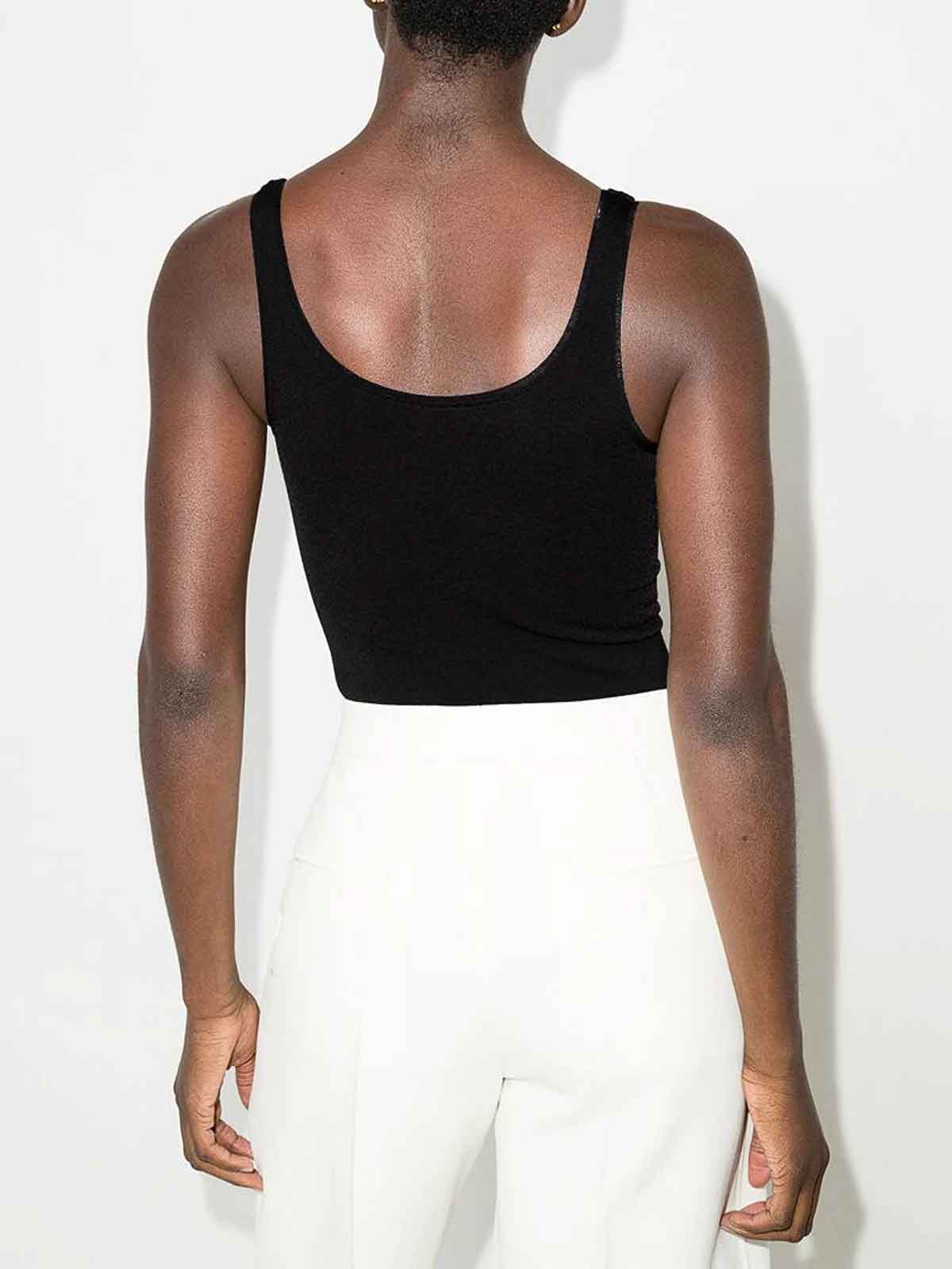 Shop Wolford Jamaika Sleeveless Bodysuit In Black