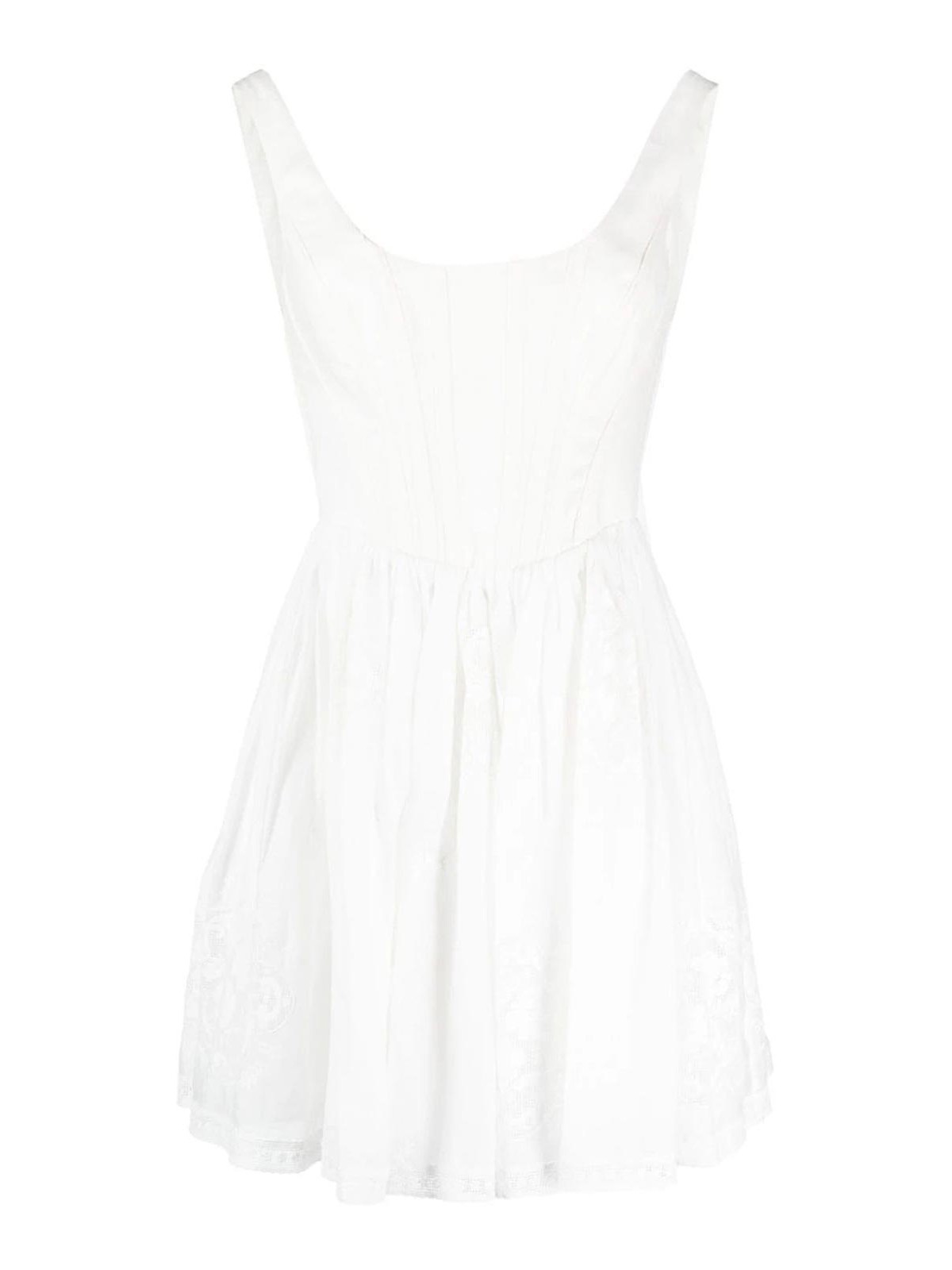 Shop Zimmermann Short Alight Dress In White