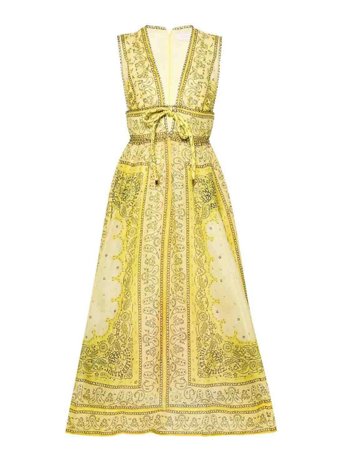 Shop Zimmermann Yellow Evening Dress