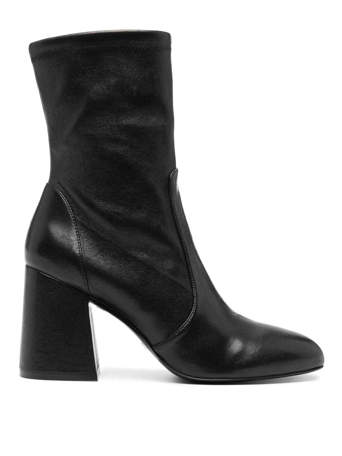 Shop Stuart Weitzman 85mm Flareblock Boots In Black