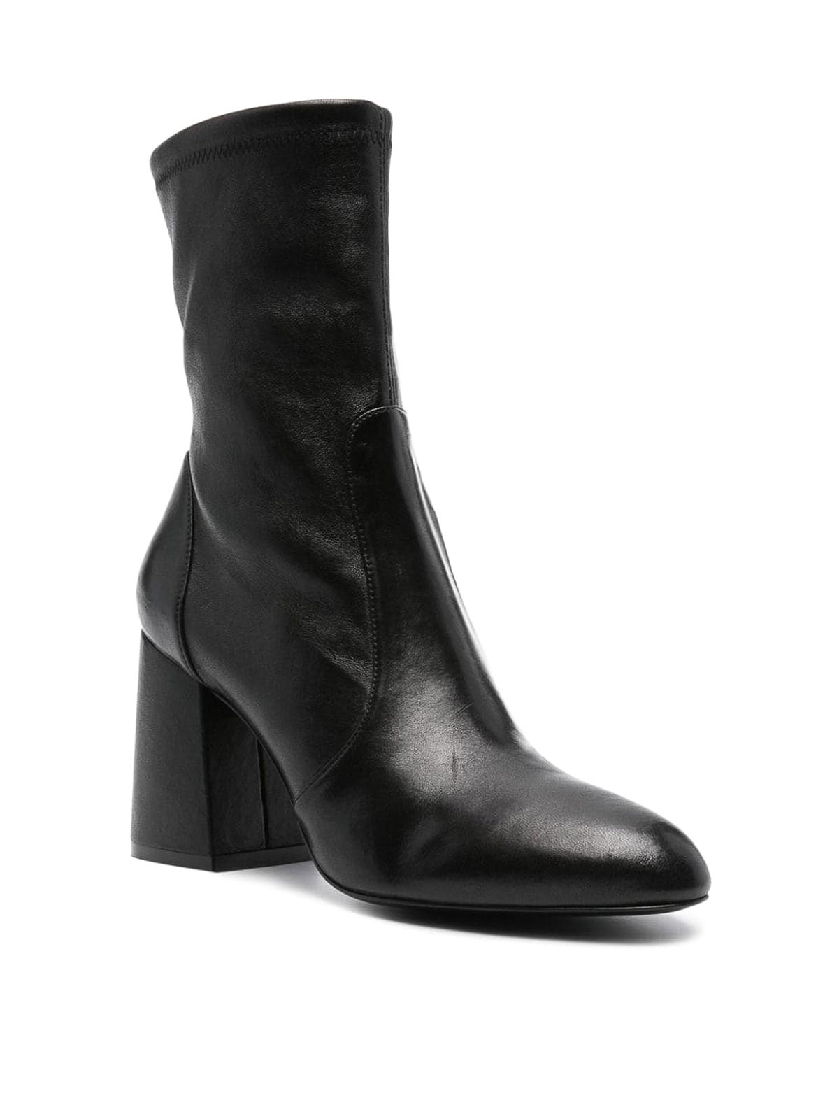 Shop Stuart Weitzman 85mm Flareblock Boots In Black