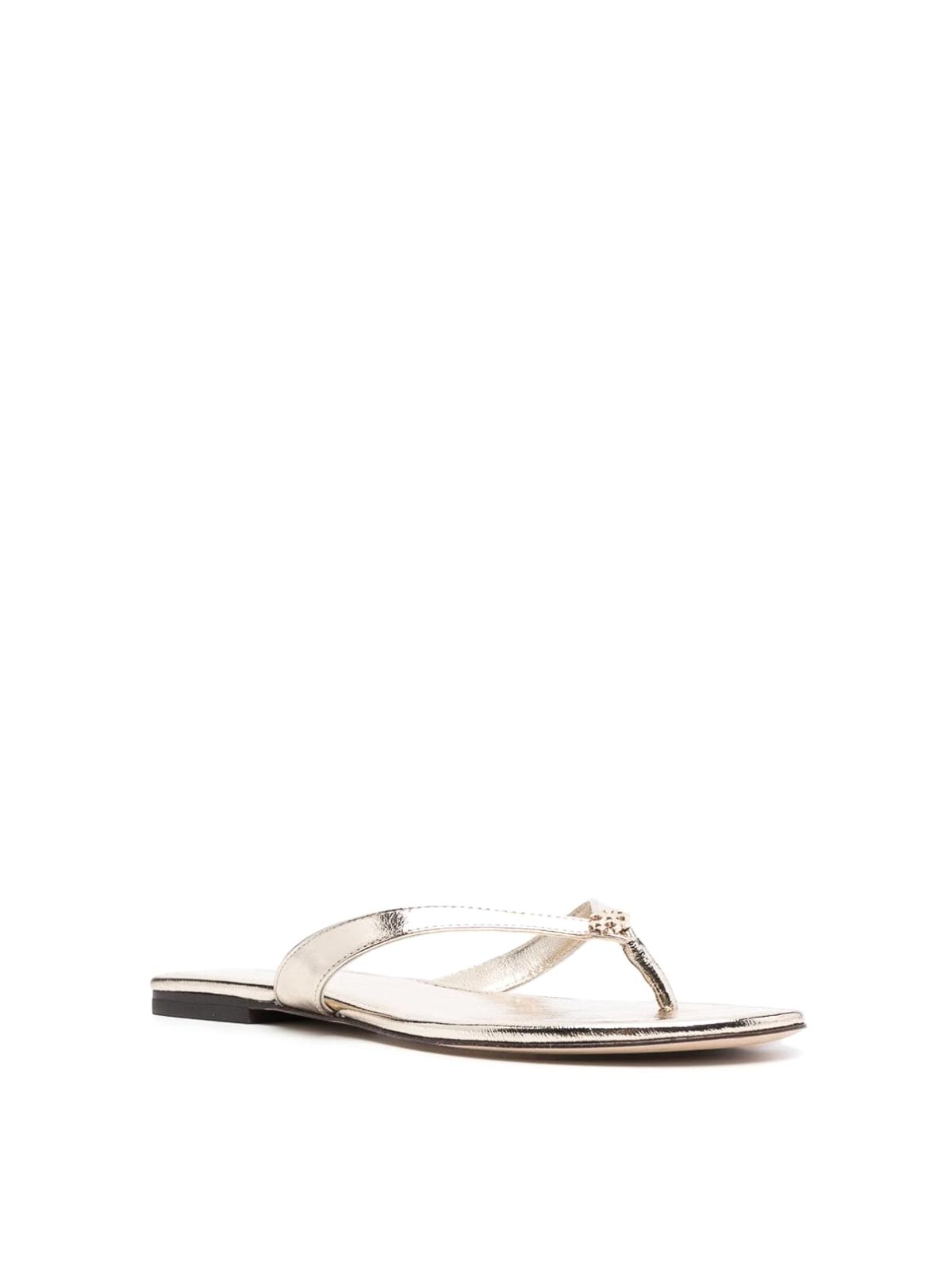 Shop Tory Burch Sandals In Gold