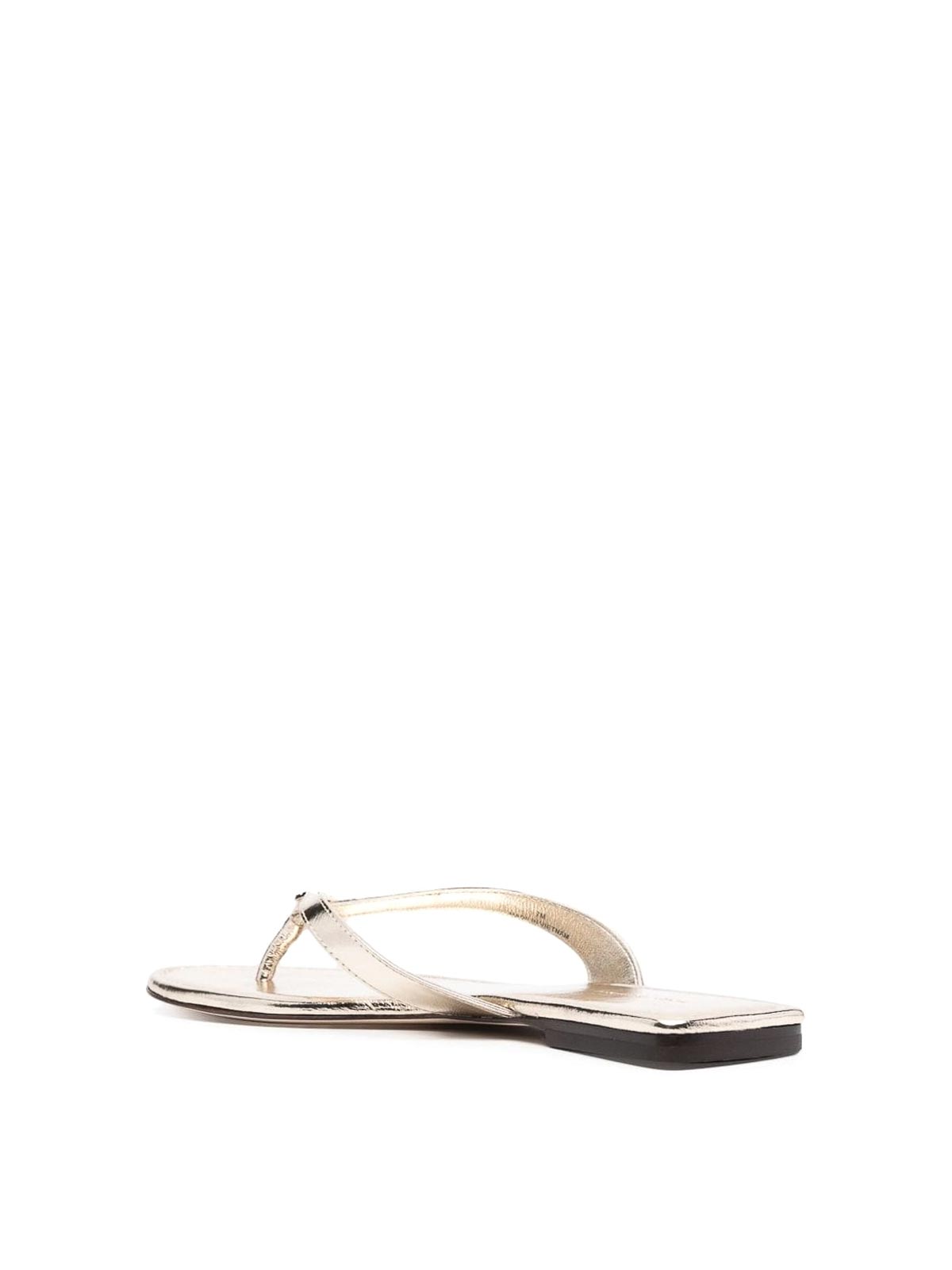 Shop Tory Burch Sandals In Gold