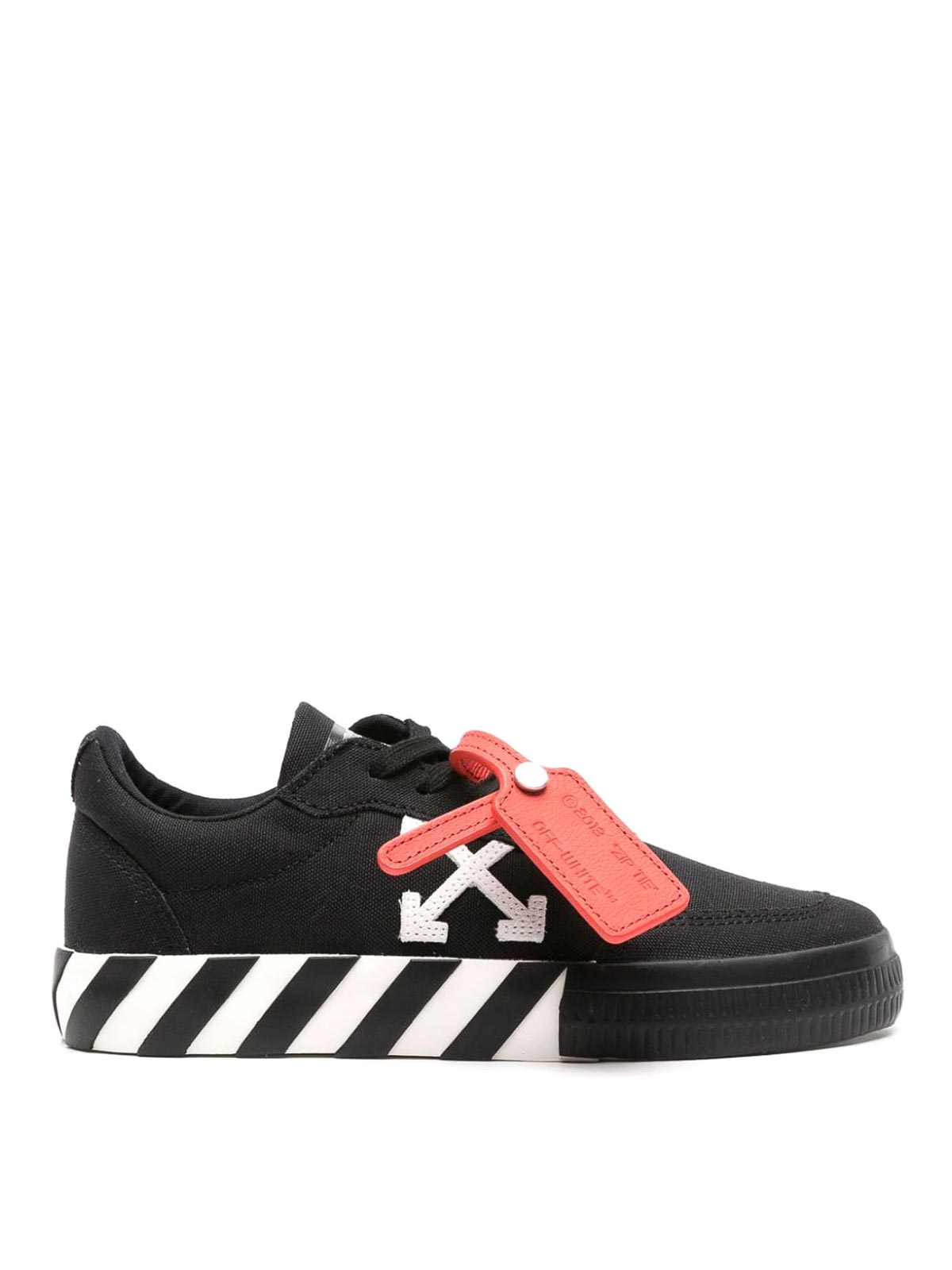 Off-white Vulcanized Low-top Sneakers In Black