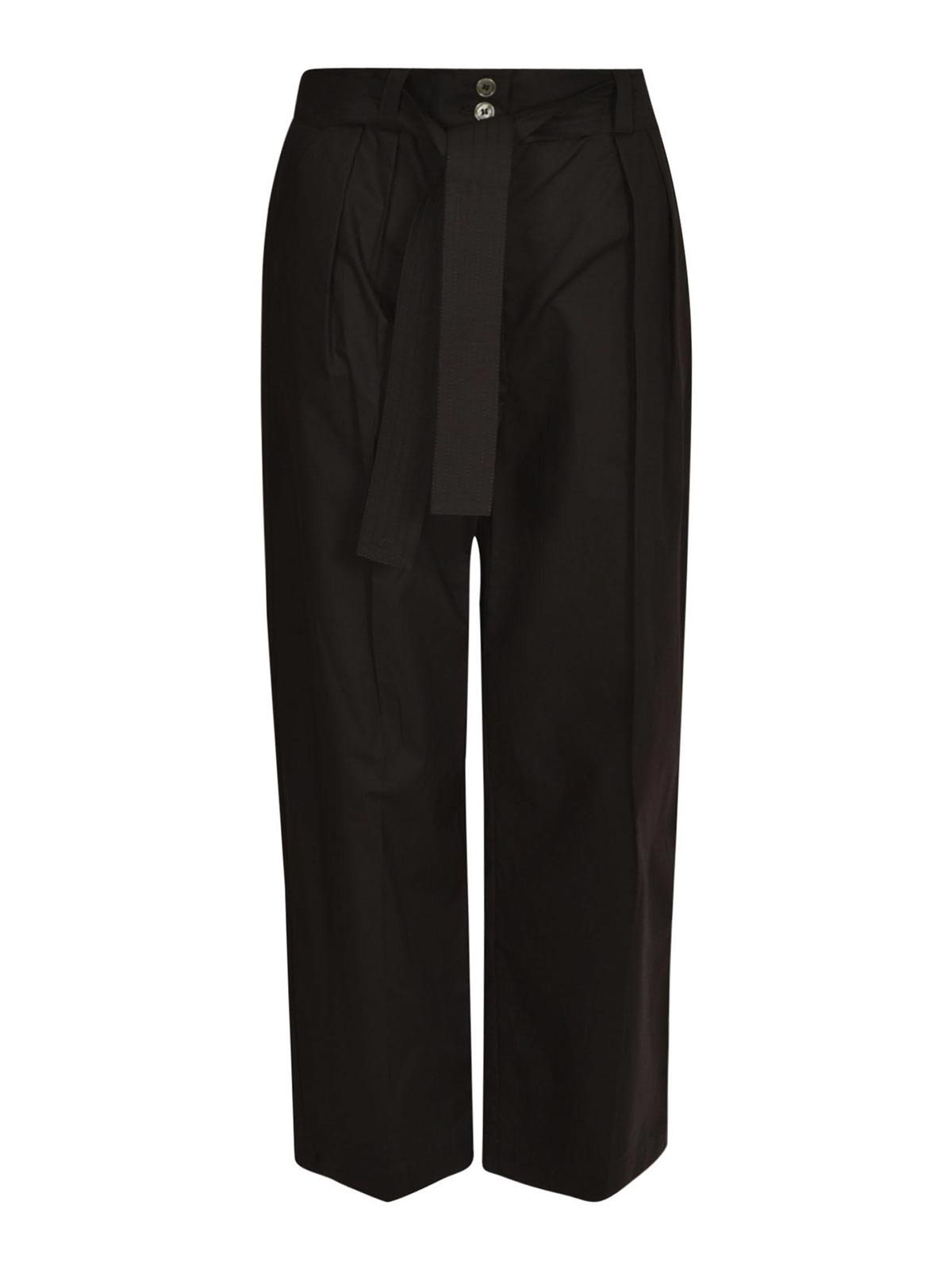 Woolrich Belted Casual Trousers In Black