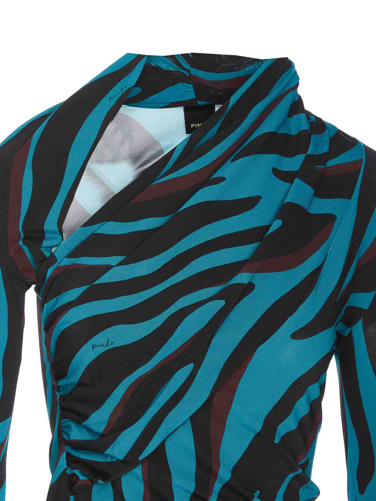 Pinko Mitsuko long sleeves top - Blue - Women | 102363A1B9VNB