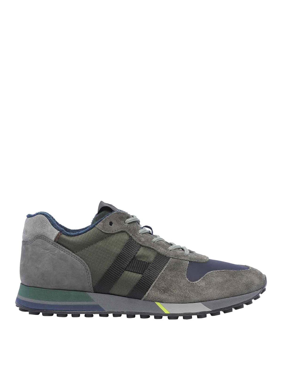 Hogan H Trainers In Green