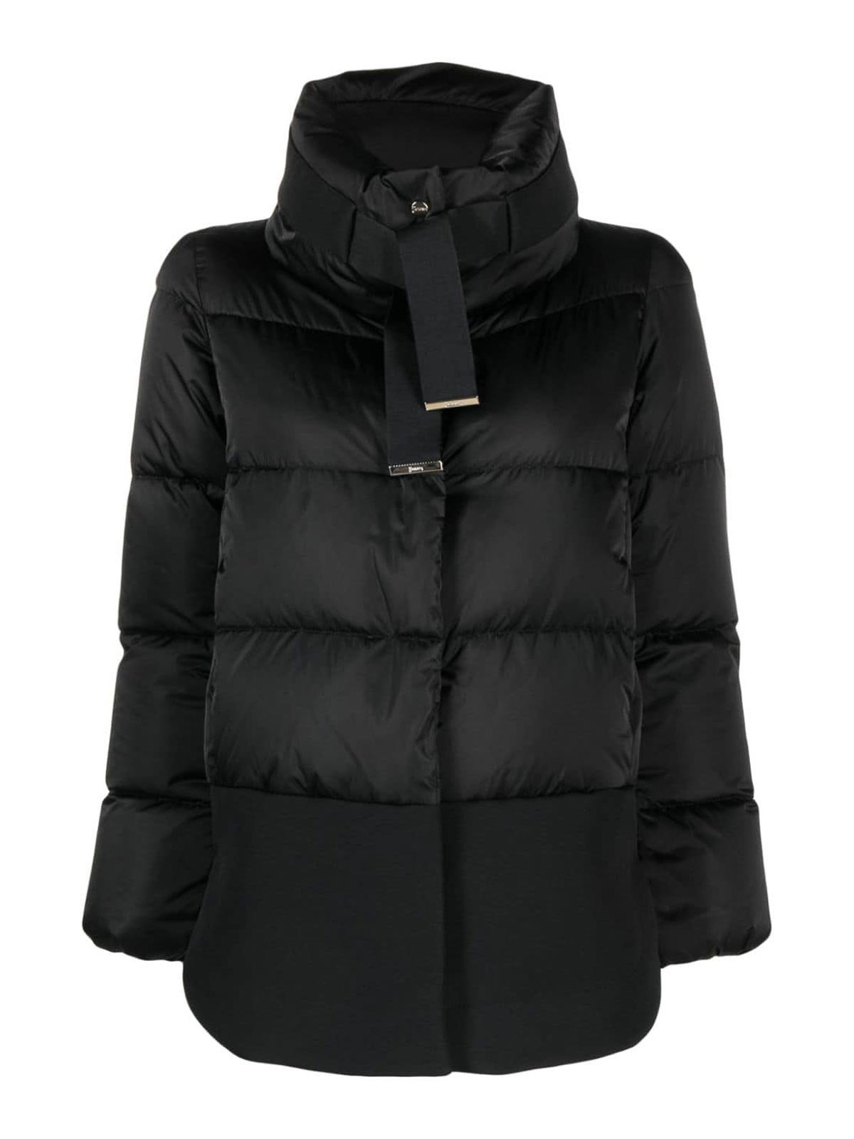 Herno panelled padded jacket - Black