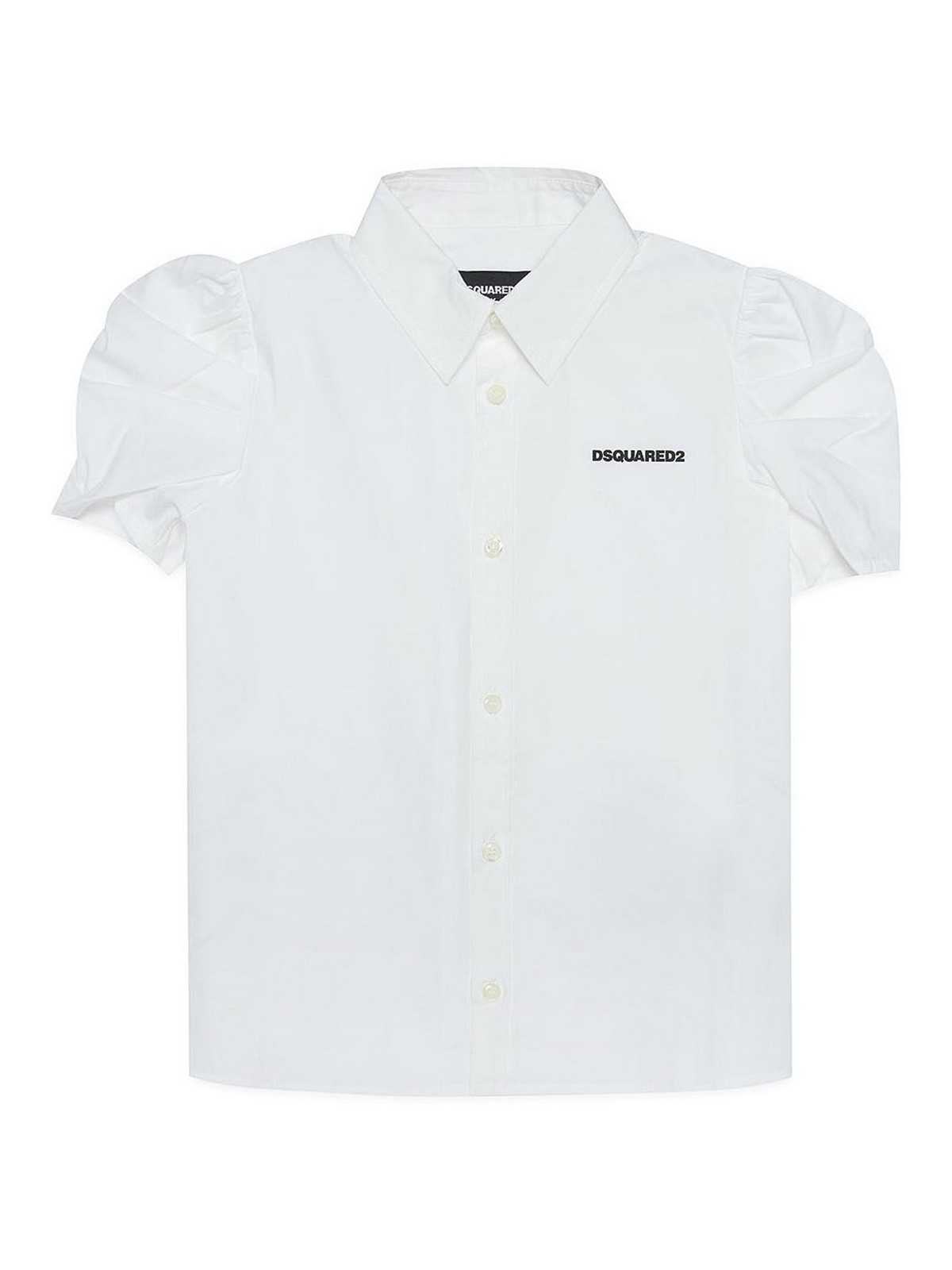 Dsquared2 Kids' White Short Sleeve Shirt