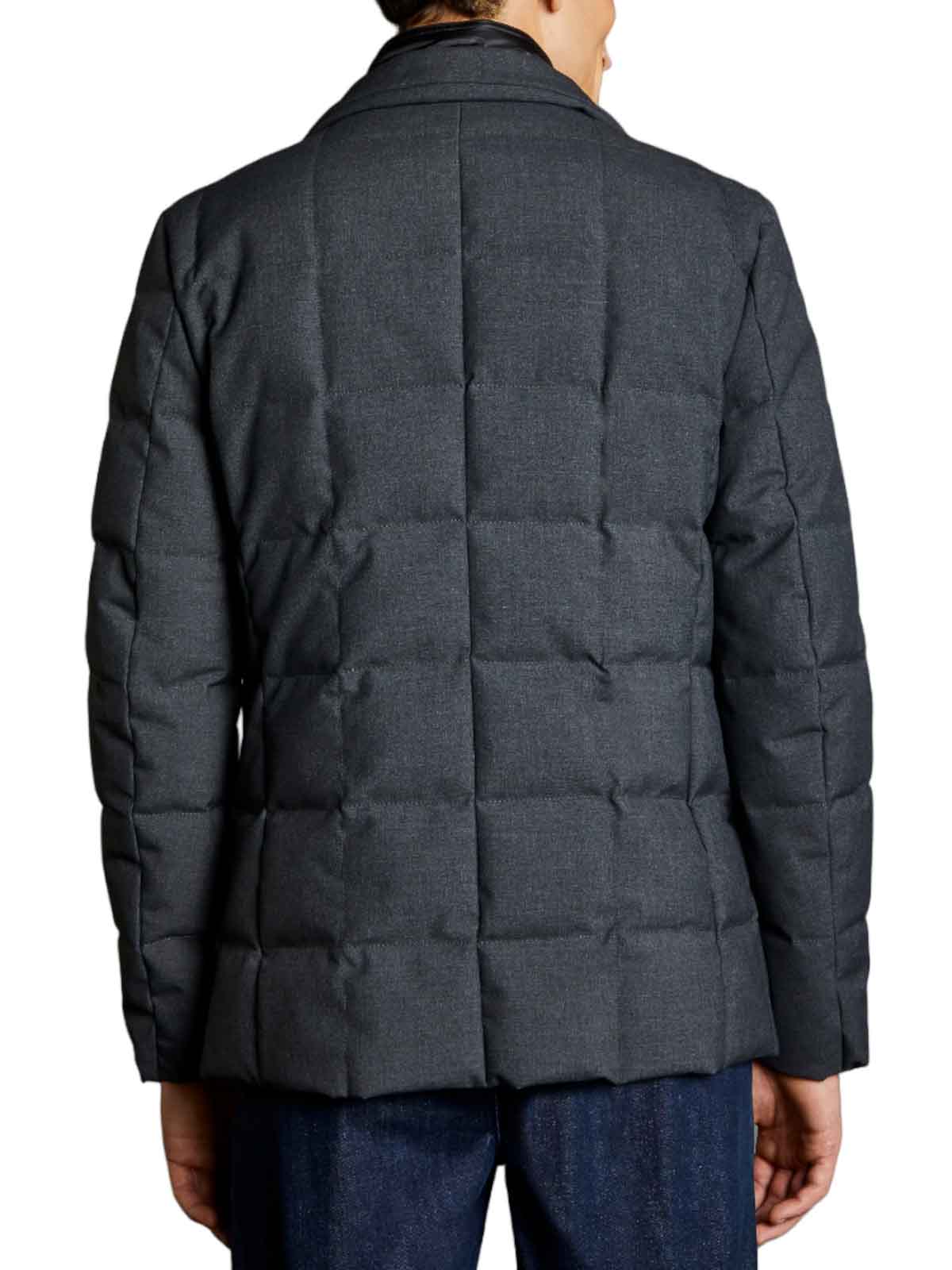 Shop Fay Quilted Coat In Grey