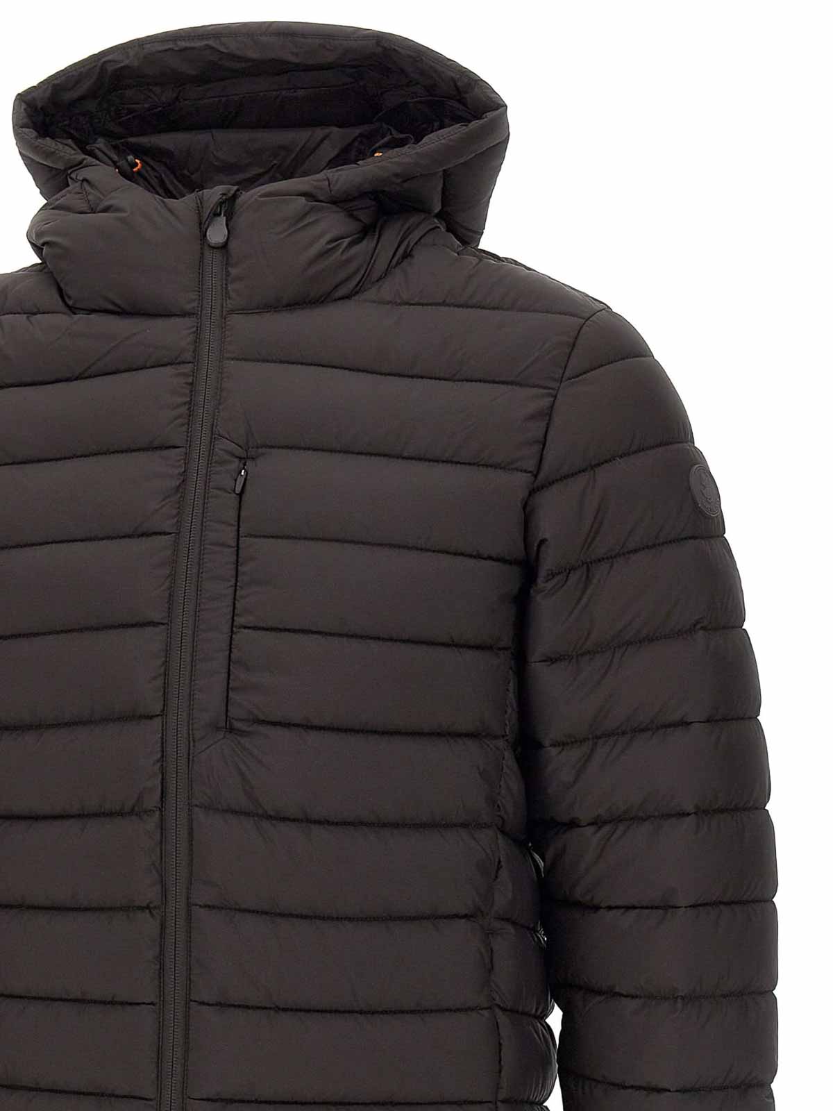 Shop Save The Duck Quilted Nylon Down Jacket In Black
