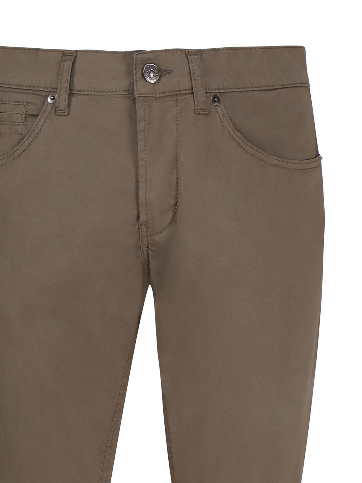 Shop Dondup Straight Cut Jeans In Brown