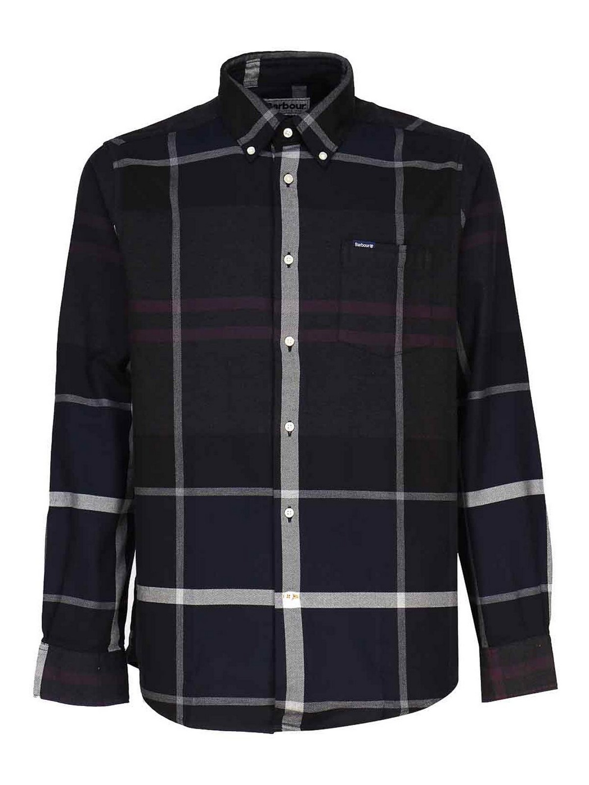 Shop Barbour Dunoon Tailored Shirt In Black