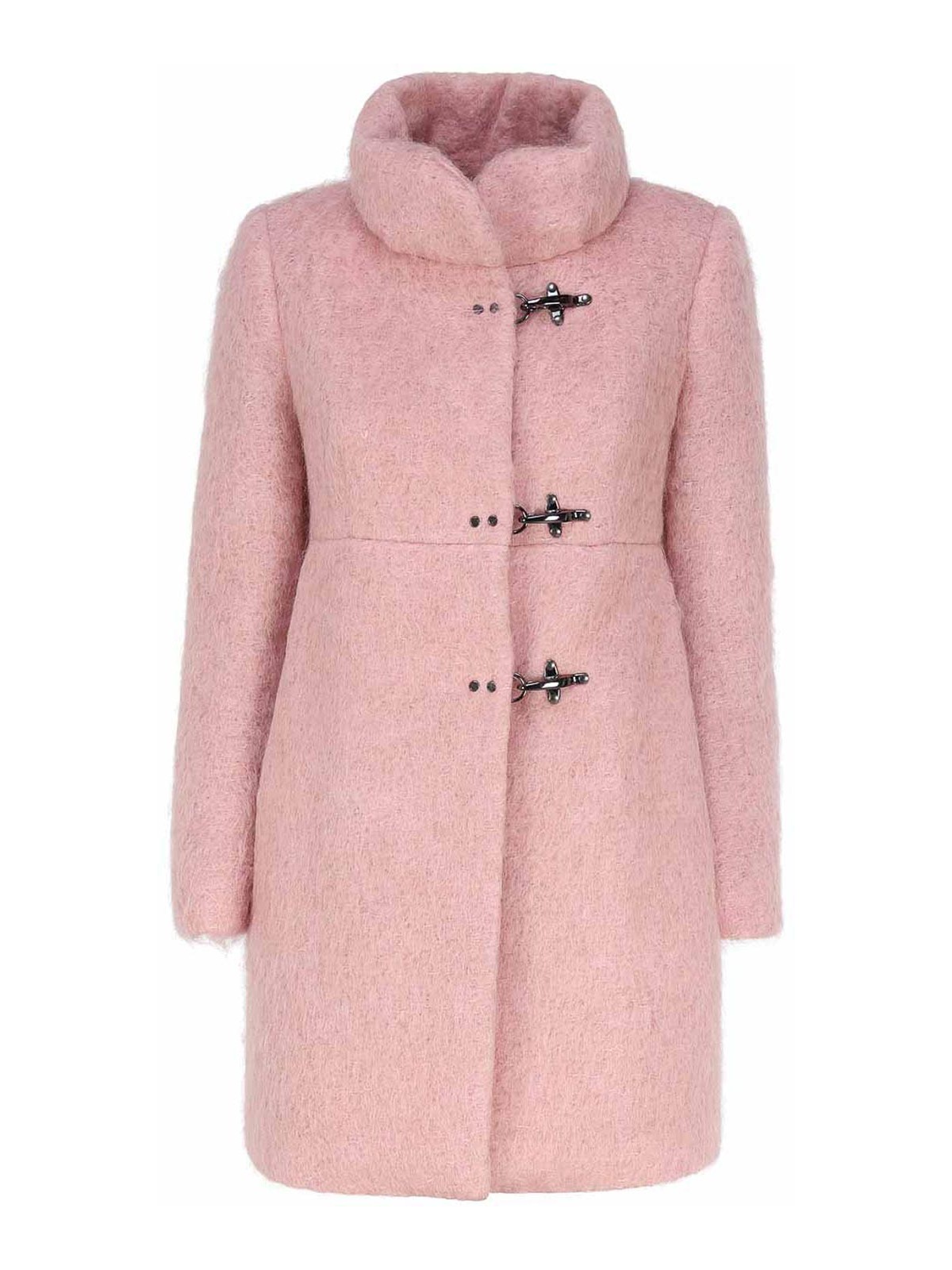 Pink knee shop length coat