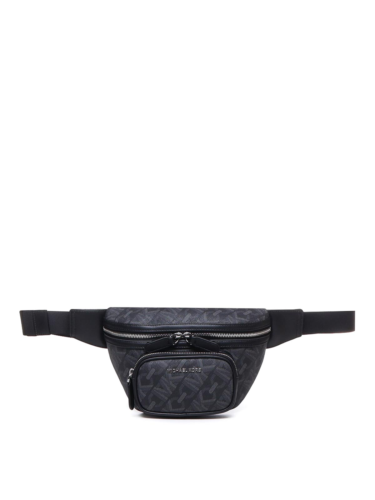 Michael Michael Kors Leather Belt Bag In Black