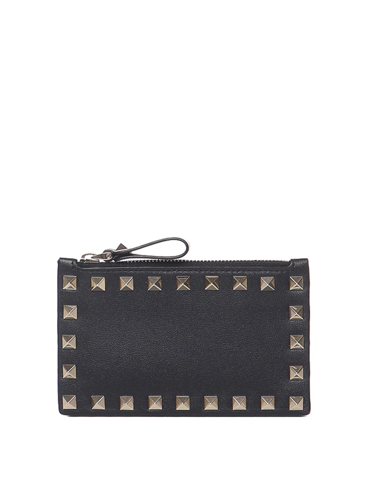 Clutches Valentino Garavani - Rockstud card holder with zip ...