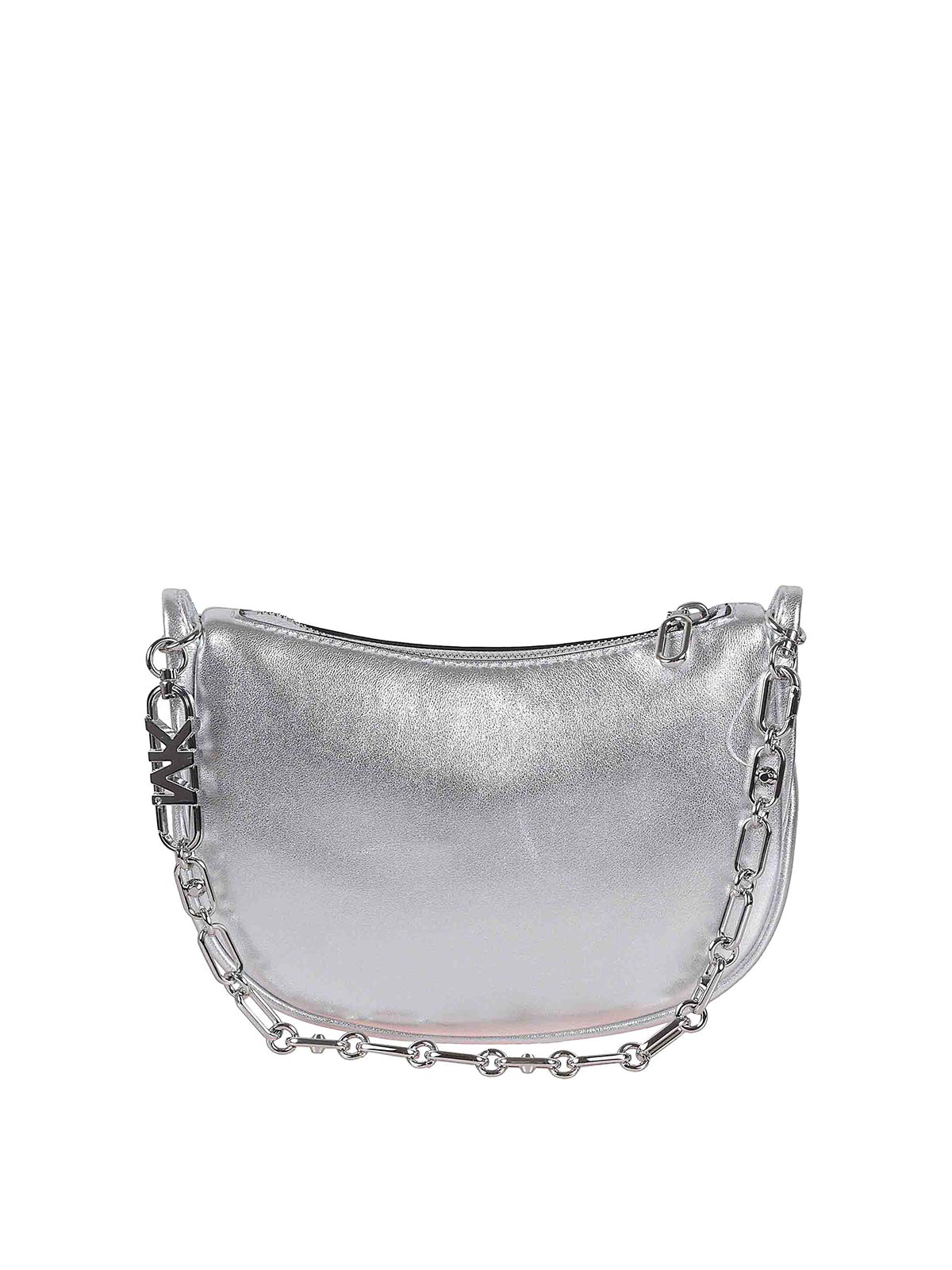 Shop Michael Kors Kendall Bag In Silver