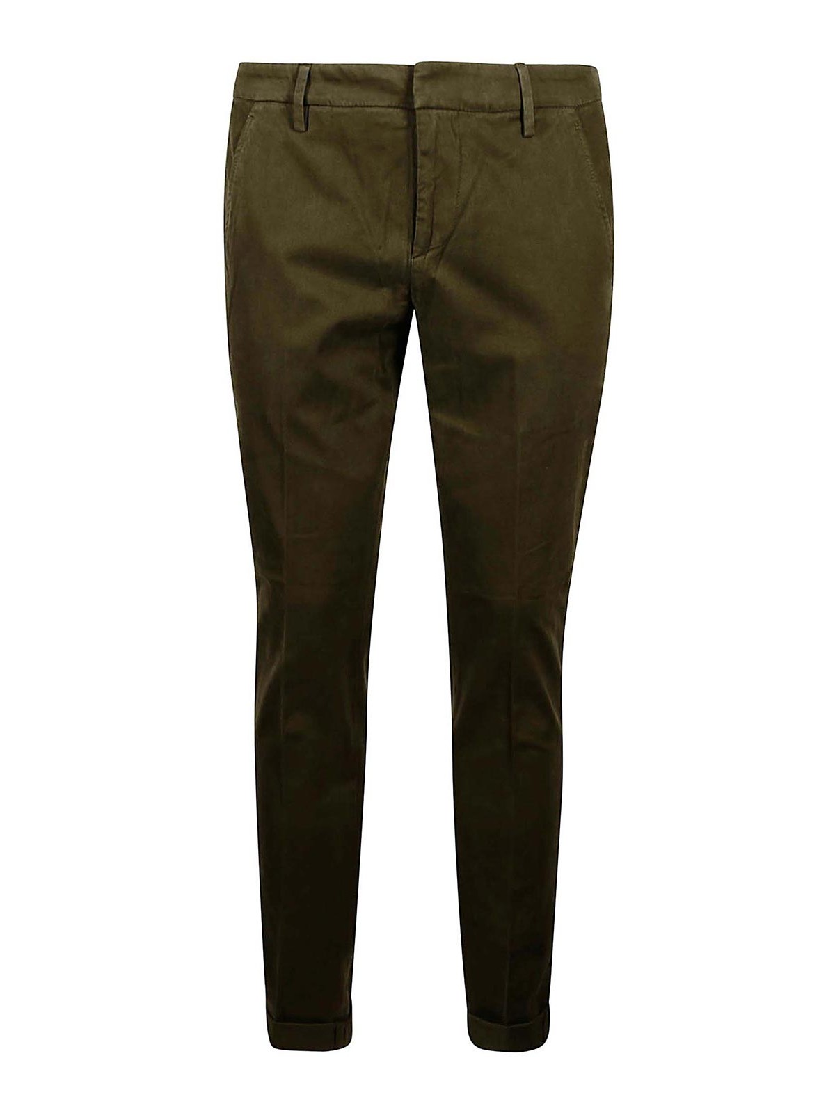 Dondup Slim Chino Trousers In Green