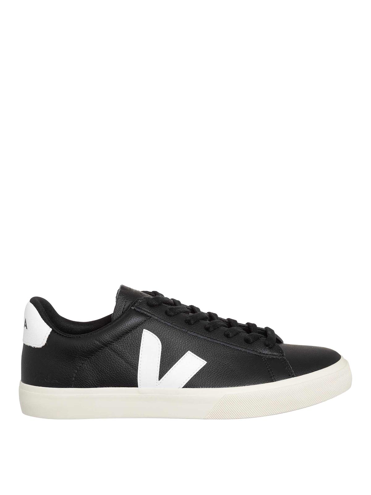 Veja Campo Sneaker In Black White Leather For Women