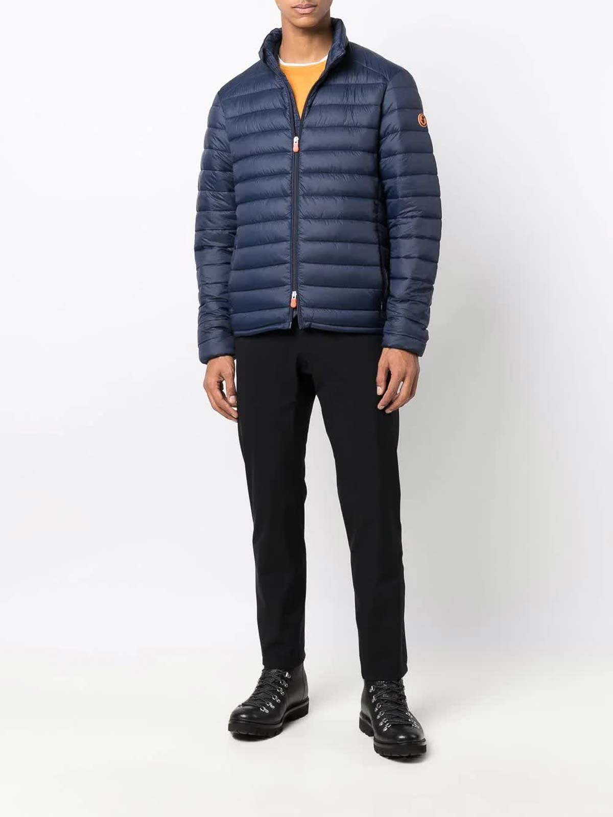 Shop Save The Duck Padded Jacket In Dark Blue